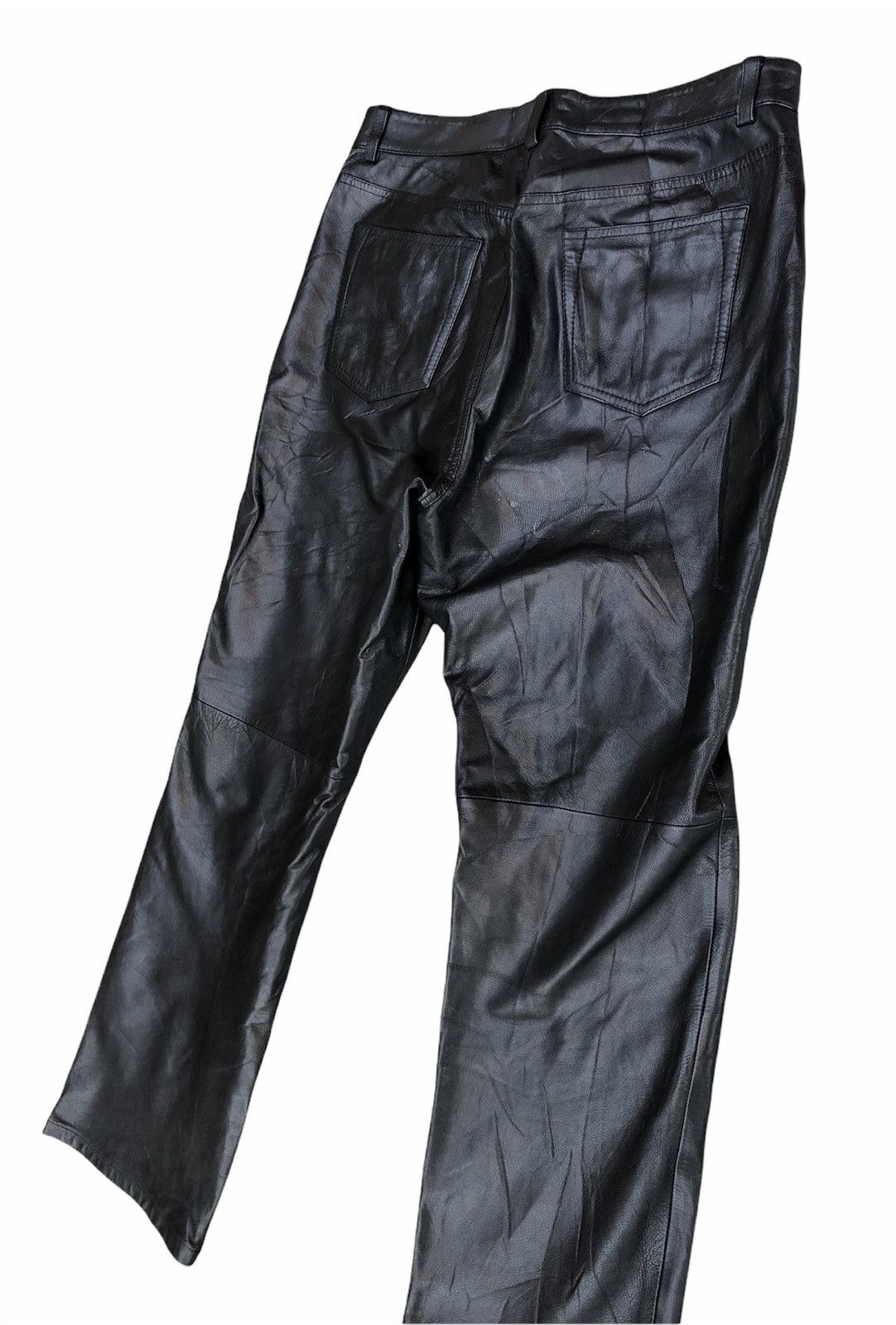 Leather Coggiola Helmut Lang Leather Style Casual Pants Size US 32 / EU 48 - 10 Thumbnail