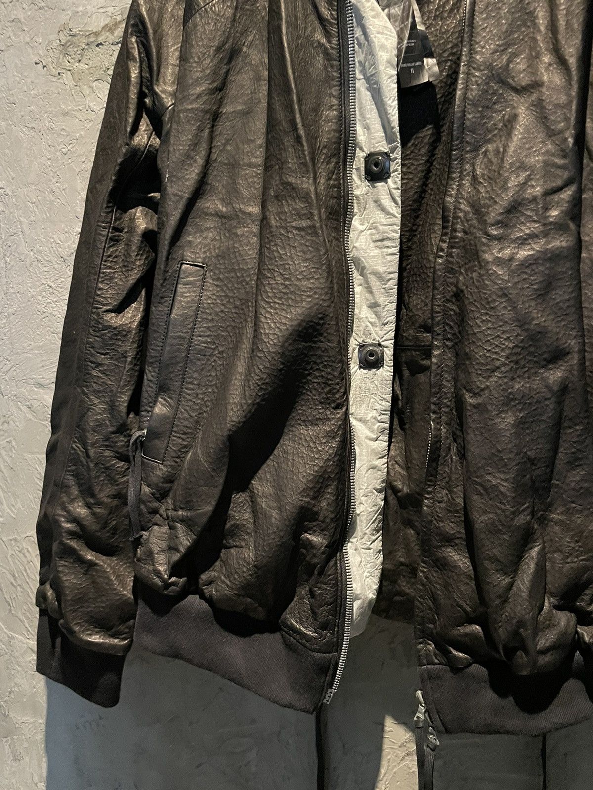 Boris Bidjan Saberi Leather jacket with a backpack XL Size US XL / EU 56 / 4 - 7 Thumbnail