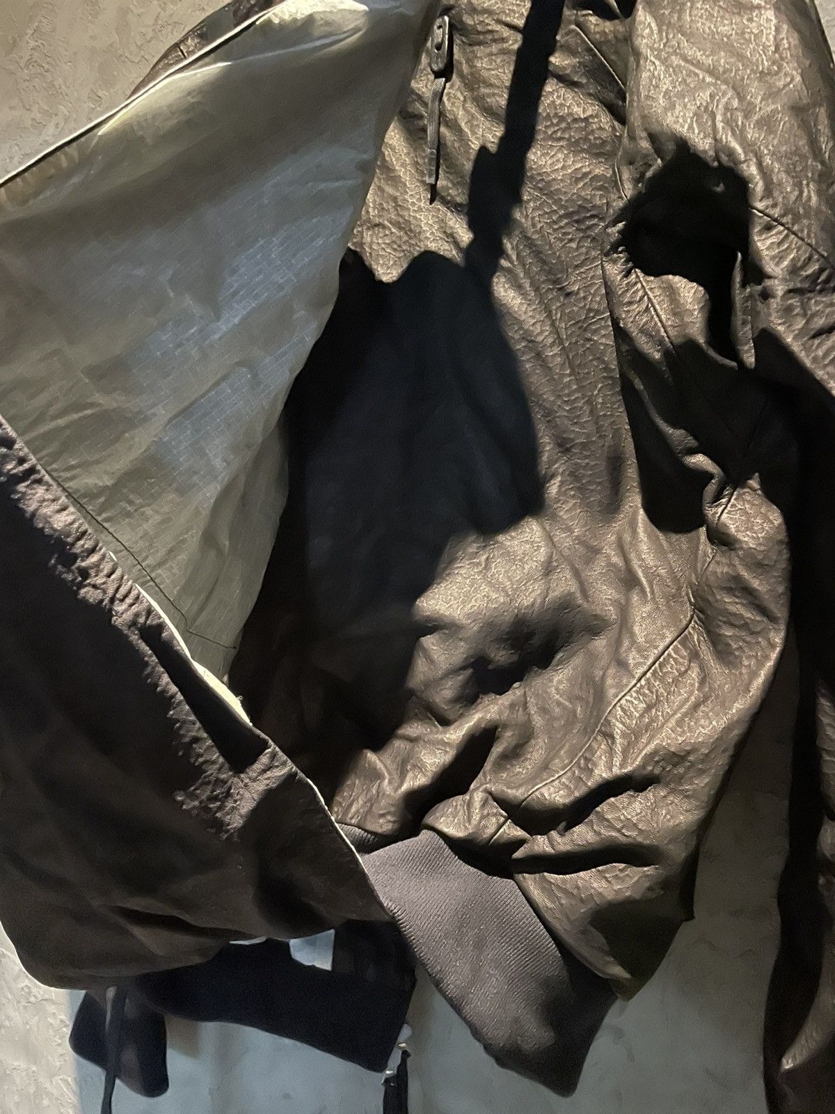 Boris Bidjan Saberi Leather jacket with a backpack XL Size US XL / EU 56 / 4 - 13 Thumbnail