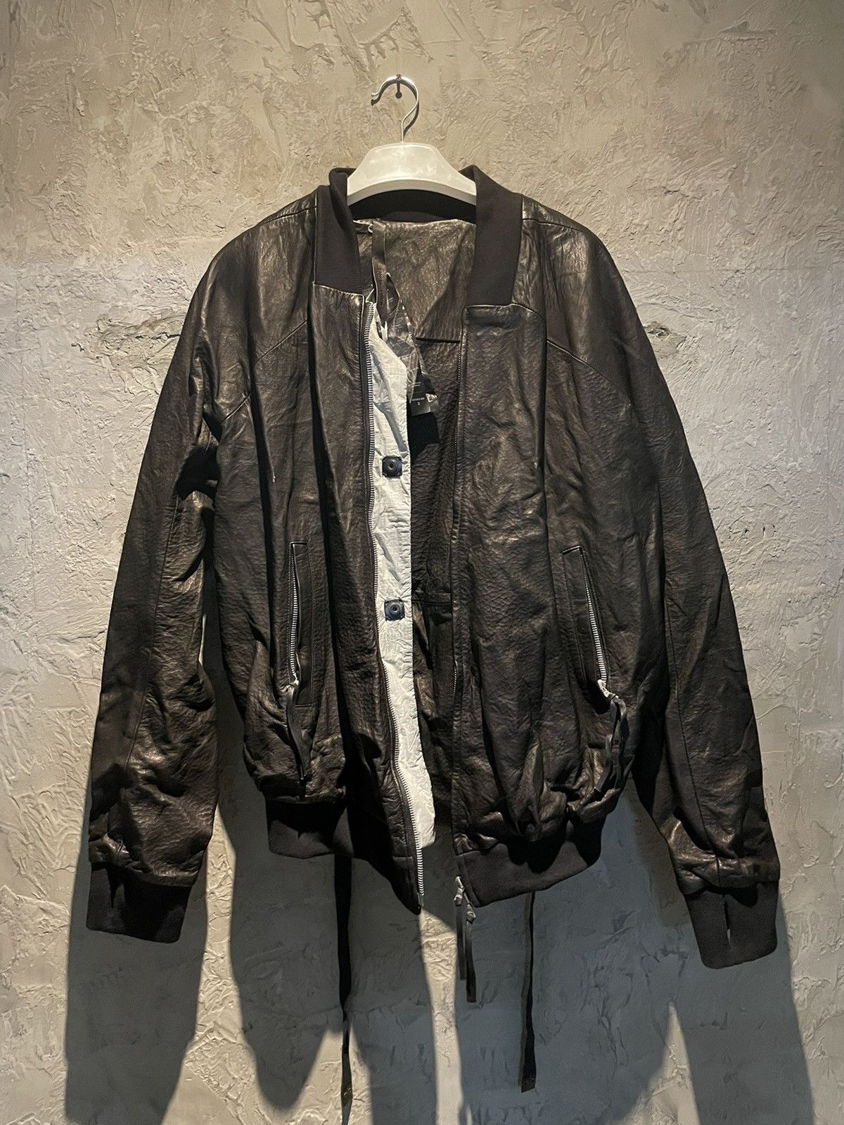 Boris Bidjan Saberi Leather jacket with a backpack XL Size US XL / EU 56 / 4 - 2 Thumbnail