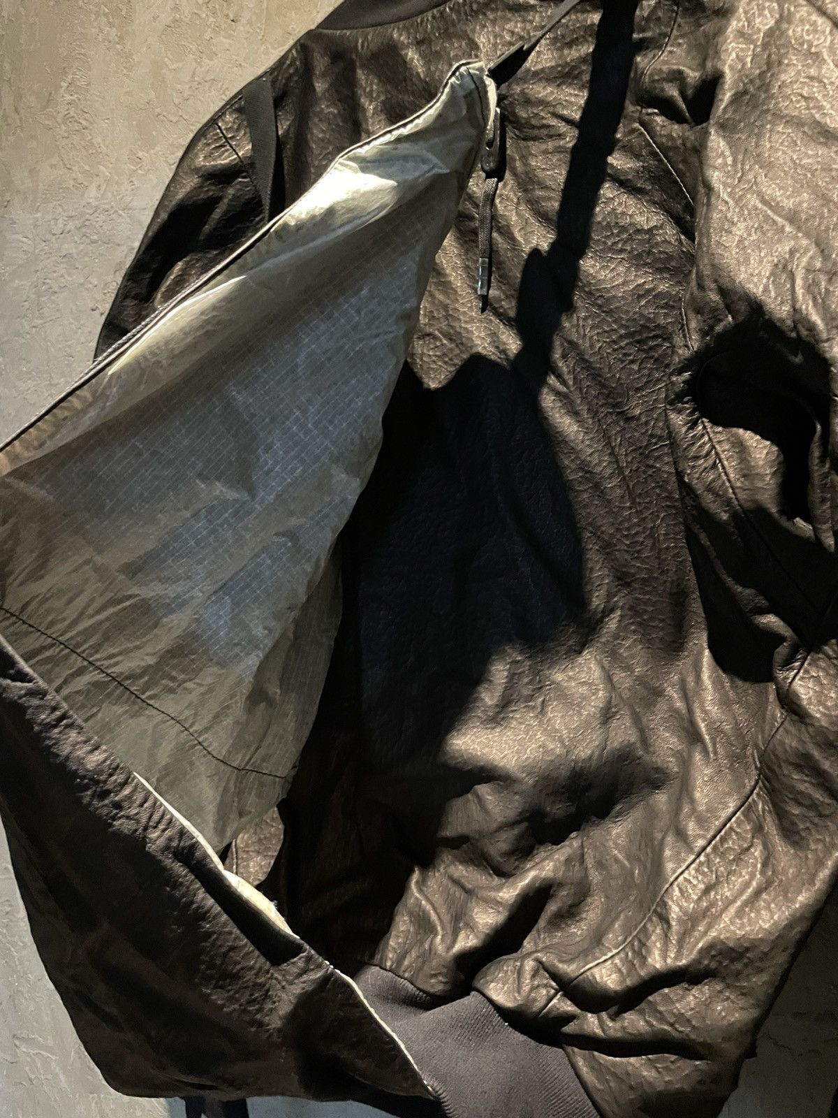 Boris Bidjan Saberi Leather jacket with a backpack XL Size US XL / EU 56 / 4 - 10 Thumbnail