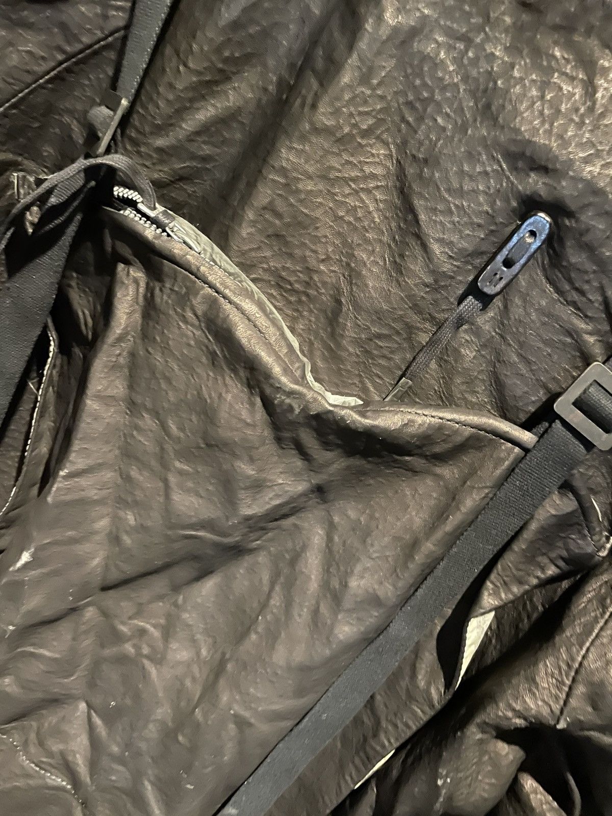 Boris Bidjan Saberi Leather jacket with a backpack XL Size US XL / EU 56 / 4 - 12 Thumbnail