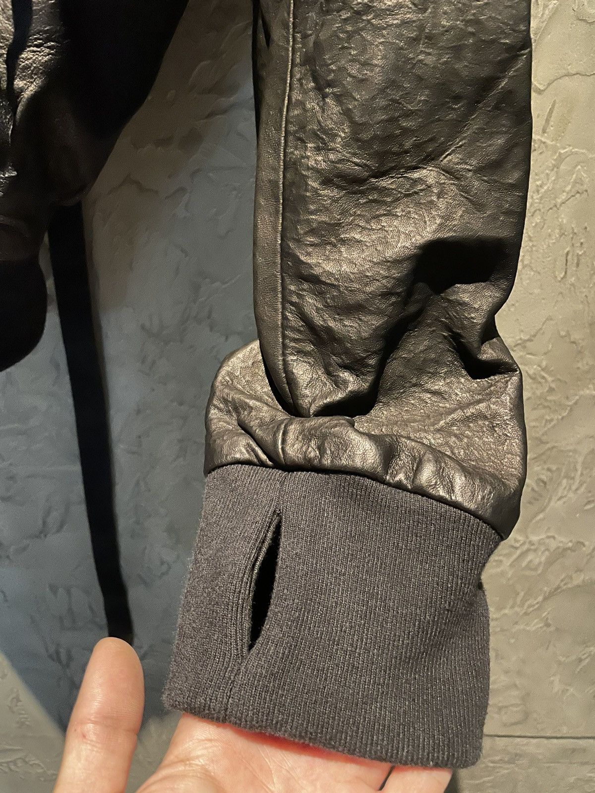 Boris Bidjan Saberi Leather jacket with a backpack XL Size US XL / EU 56 / 4 - 11 Thumbnail