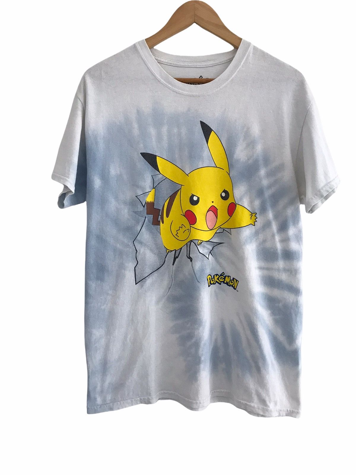 Nintendo Pikachu Pokemon Nintendo Tie Dye Shirt Size US M / EU 48-50 / 2 - 1 Thumbnail