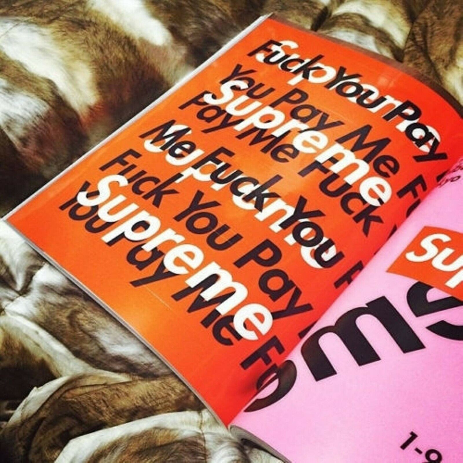 image of Supreme Sense Magazine 2012 Box Logo Sticker Sheet Book in Red, Men's