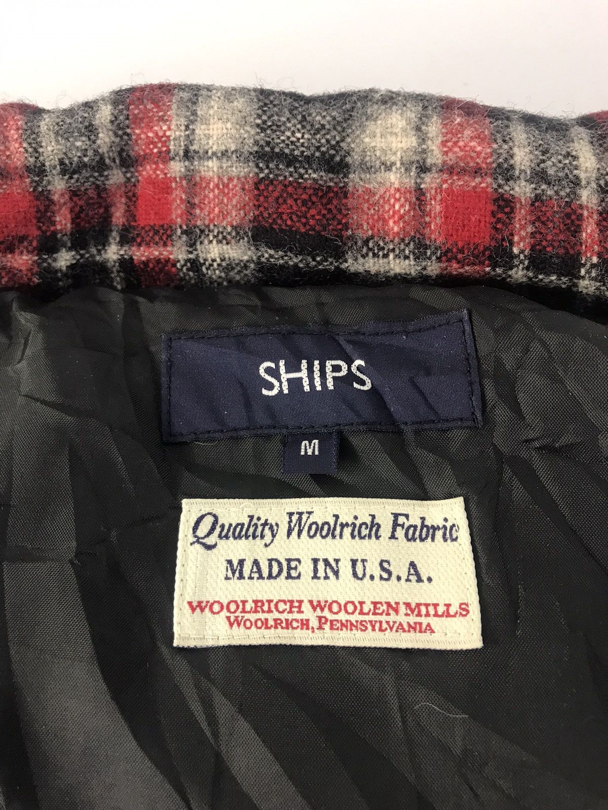Vintage × Woolrich Woolen Mills Ships Woolrich Woolen Mills Vest Check Padded Insulated Wool Size US M / EU 48-50 / 2 - 6 Thumbnail
