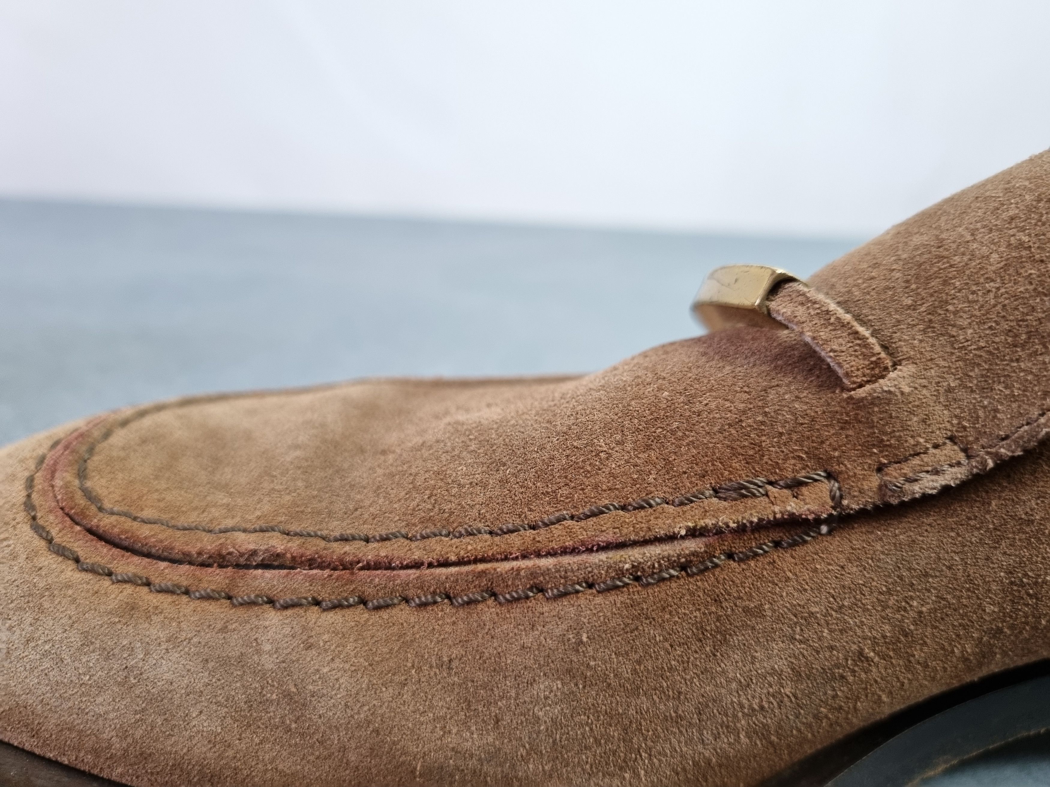 Gucci 90s Gucci Suede Formal Shoes Horse Belt TOM FORD Era Size US 10 / EU 43 - 22 Thumbnail