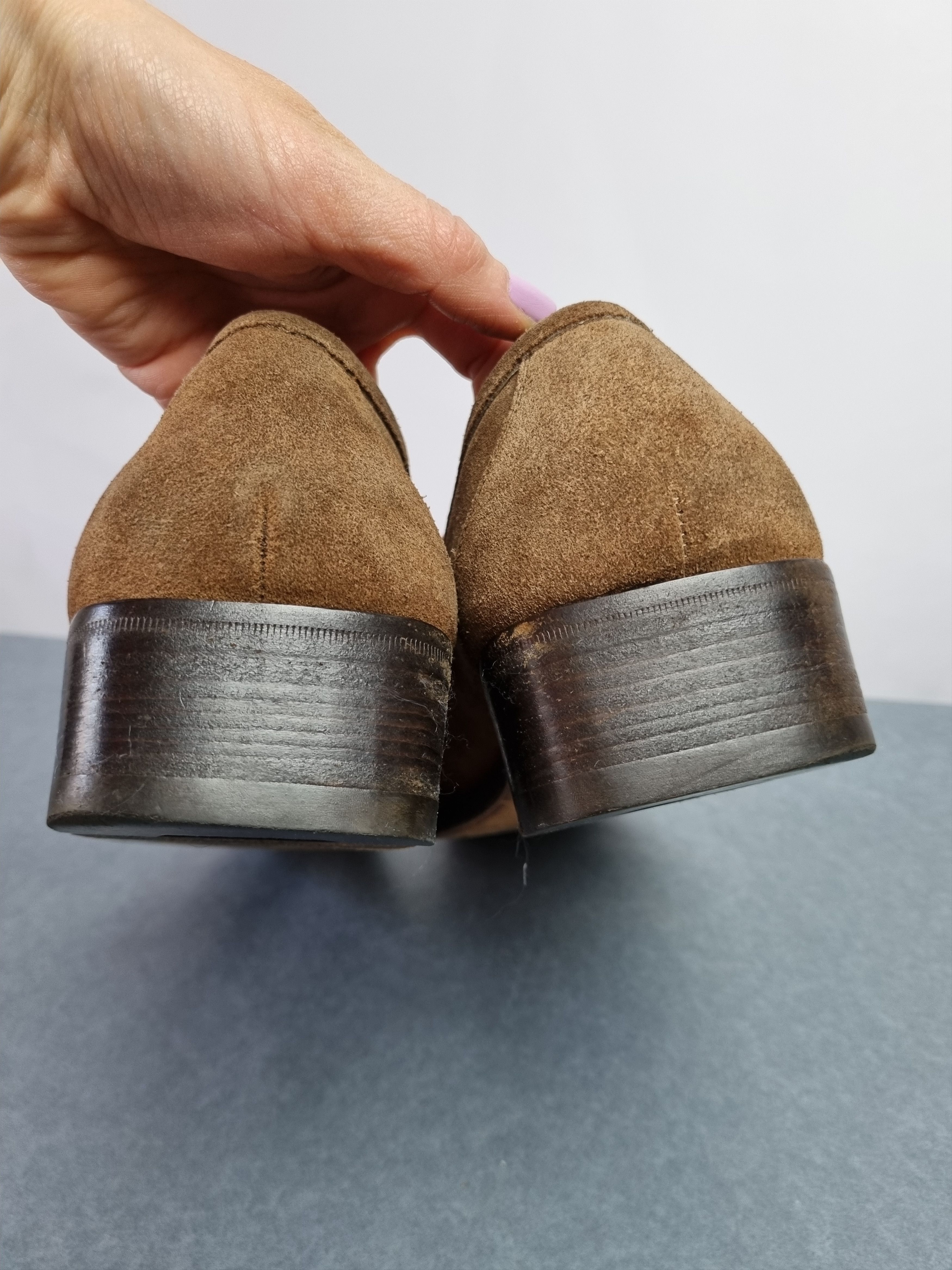 Gucci 90s Gucci Suede Formal Shoes Horse Belt TOM FORD Era Size US 10 / EU 43 - 12 Thumbnail