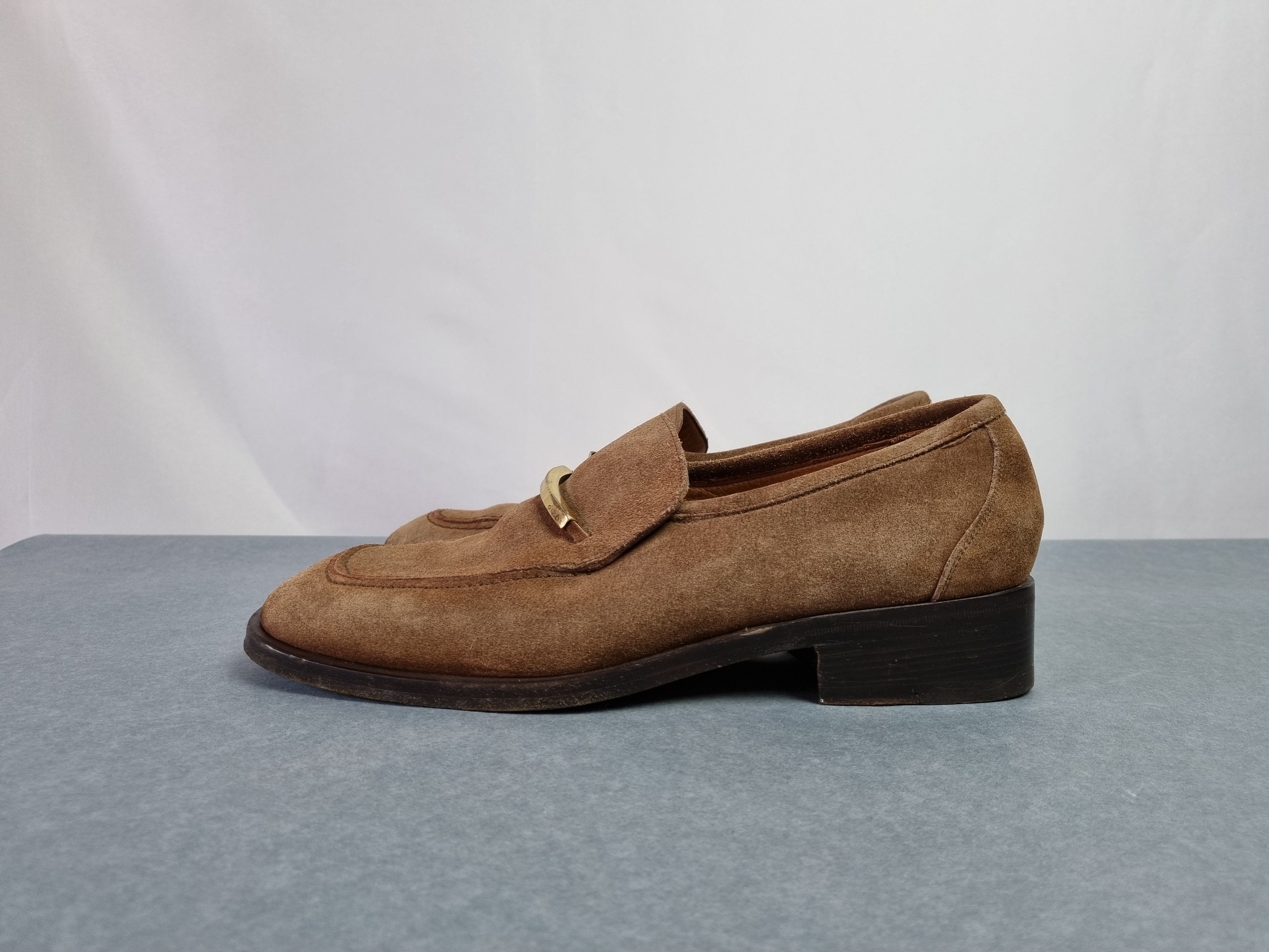 Gucci 90s Gucci Suede Formal Shoes Horse Belt TOM FORD Era Size US 10 / EU 43 - 17 Thumbnail