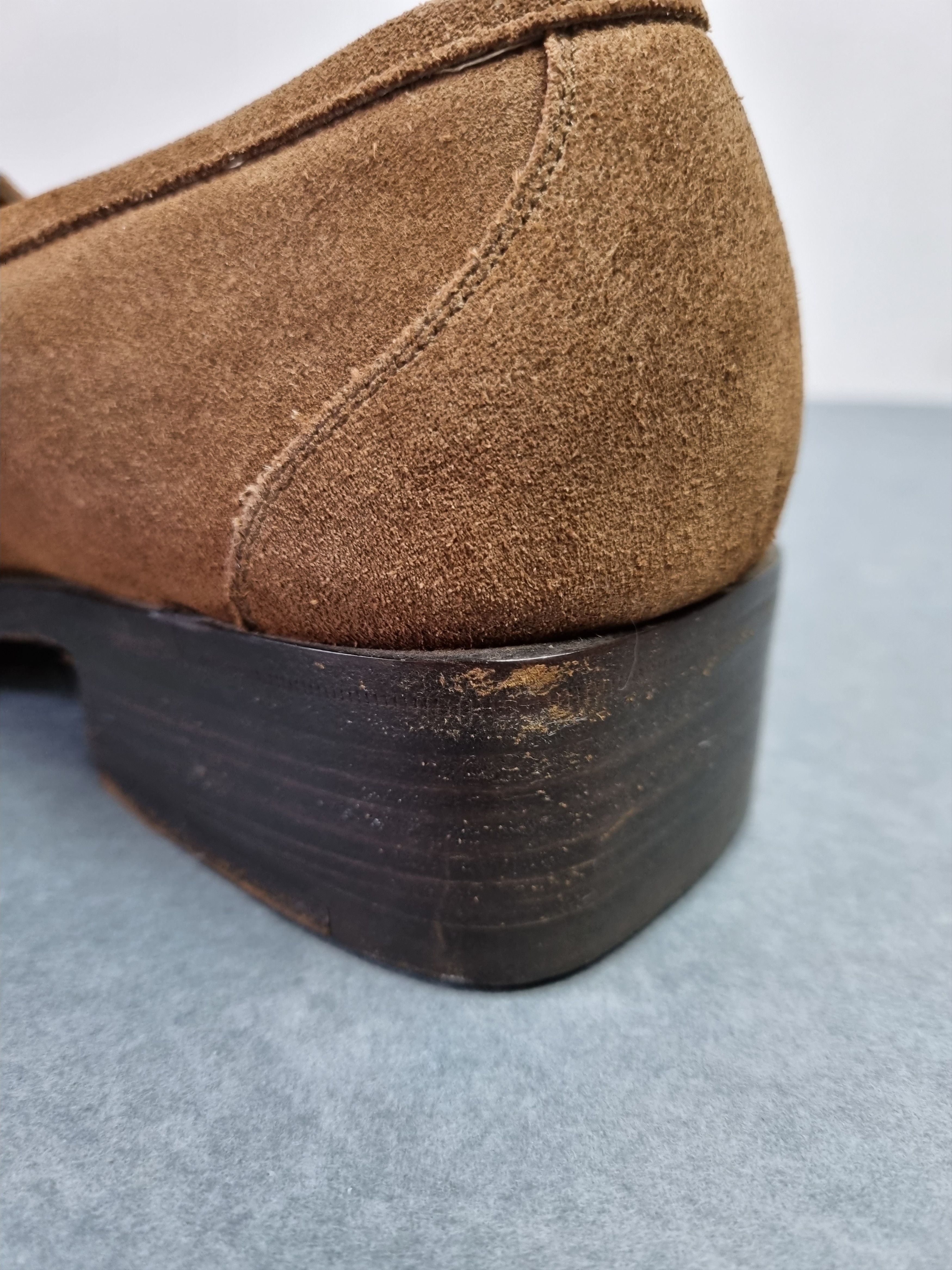 Gucci 90s Gucci Suede Formal Shoes Horse Belt TOM FORD Era Size US 10 / EU 43 - 25 Thumbnail