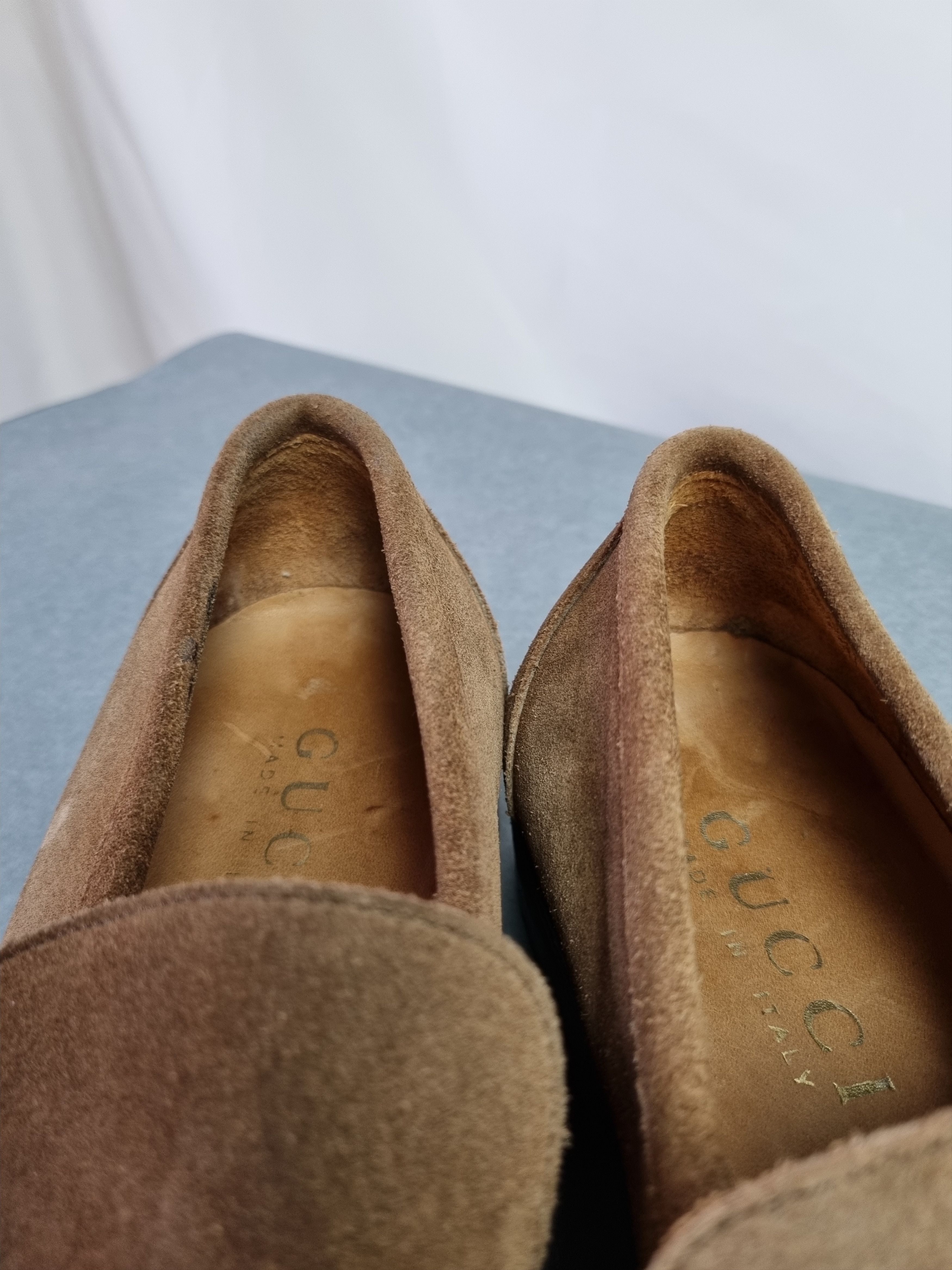 Gucci 90s Gucci Suede Formal Shoes Horse Belt TOM FORD Era Size US 10 / EU 43 - 18 Thumbnail