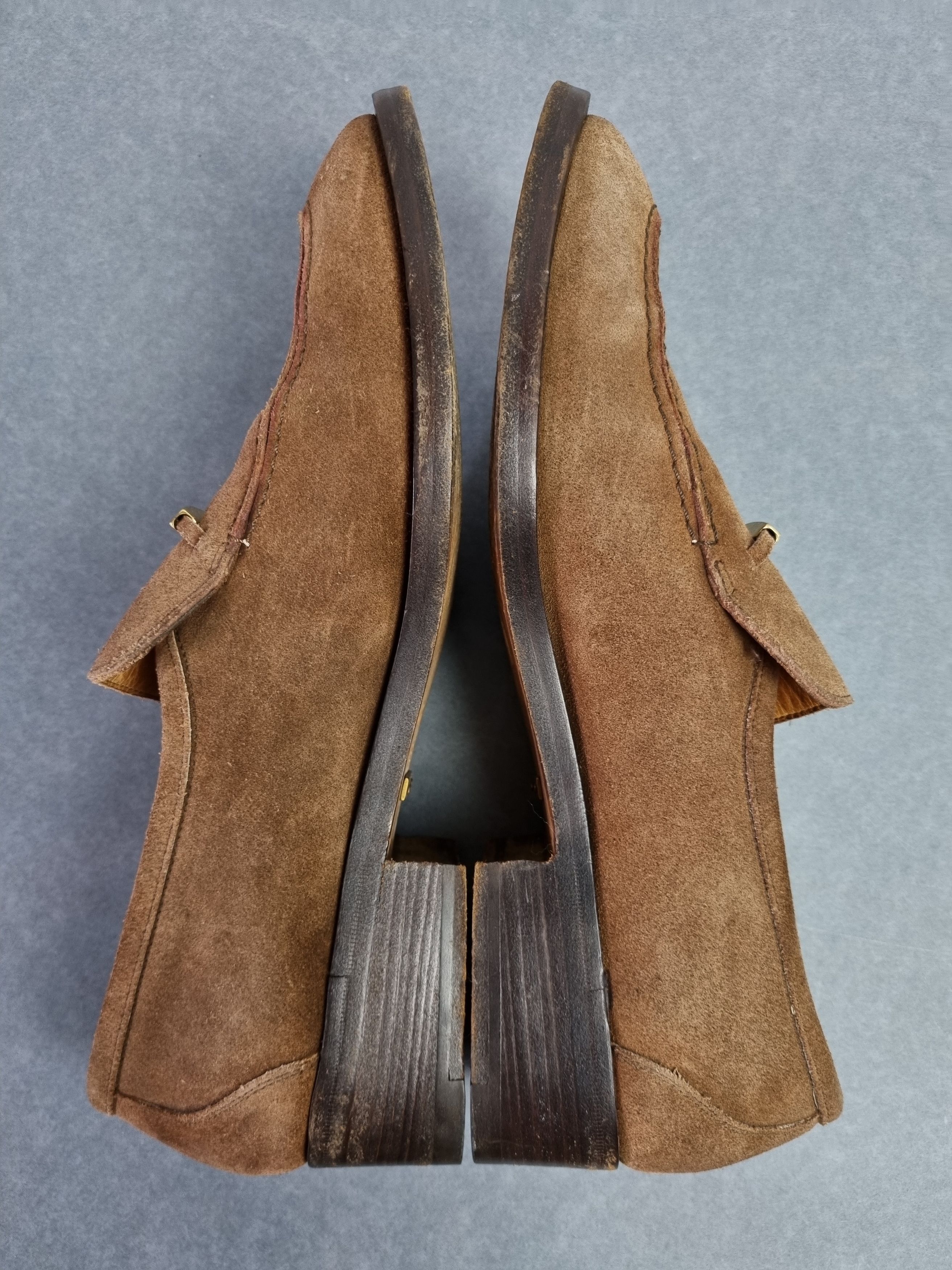 Gucci 90s Gucci Suede Formal Shoes Horse Belt TOM FORD Era Size US 10 / EU 43 - 14 Thumbnail