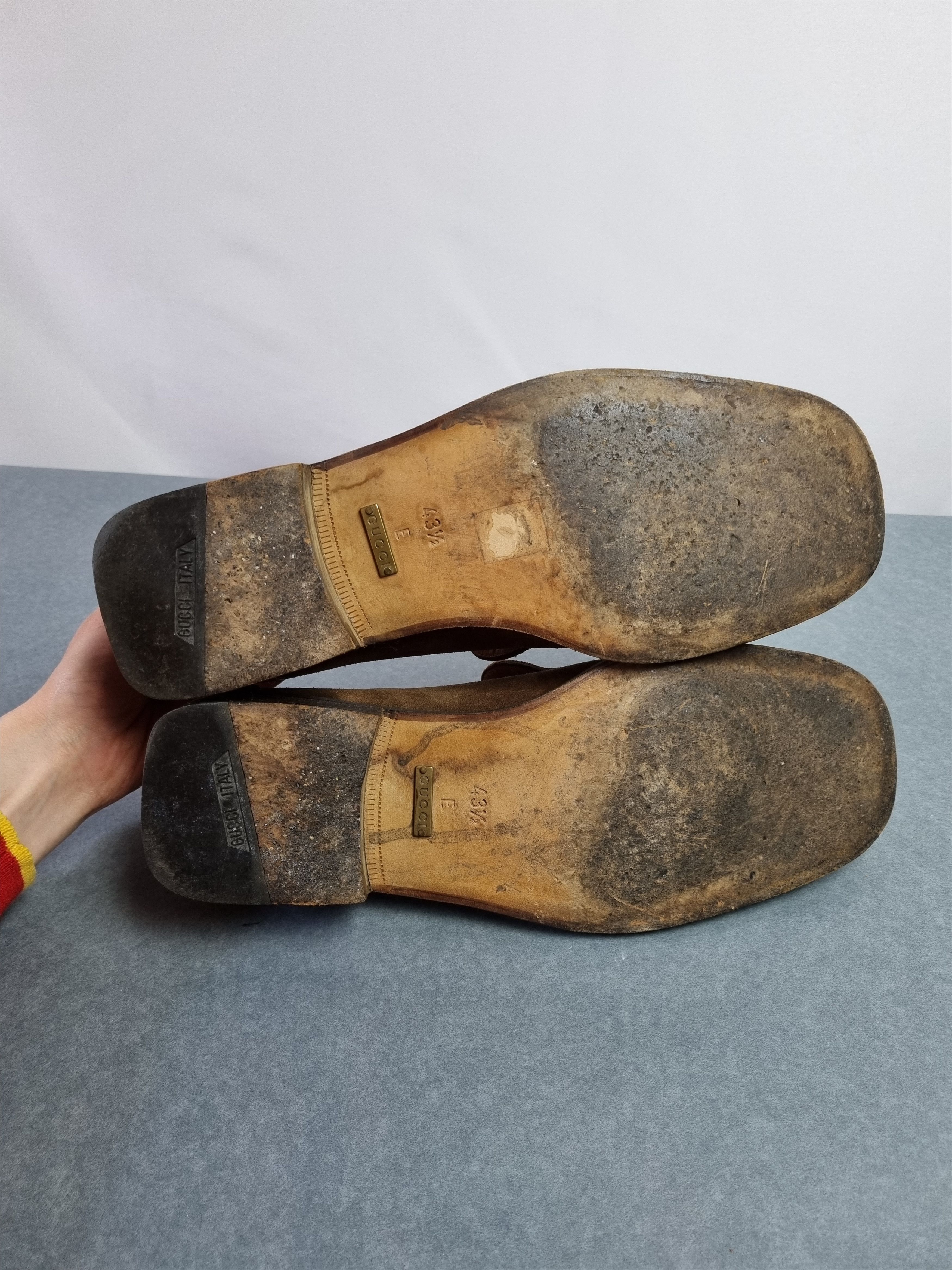 Gucci 90s Gucci Suede Formal Shoes Horse Belt TOM FORD Era Size US 10 / EU 43 - 5 Thumbnail