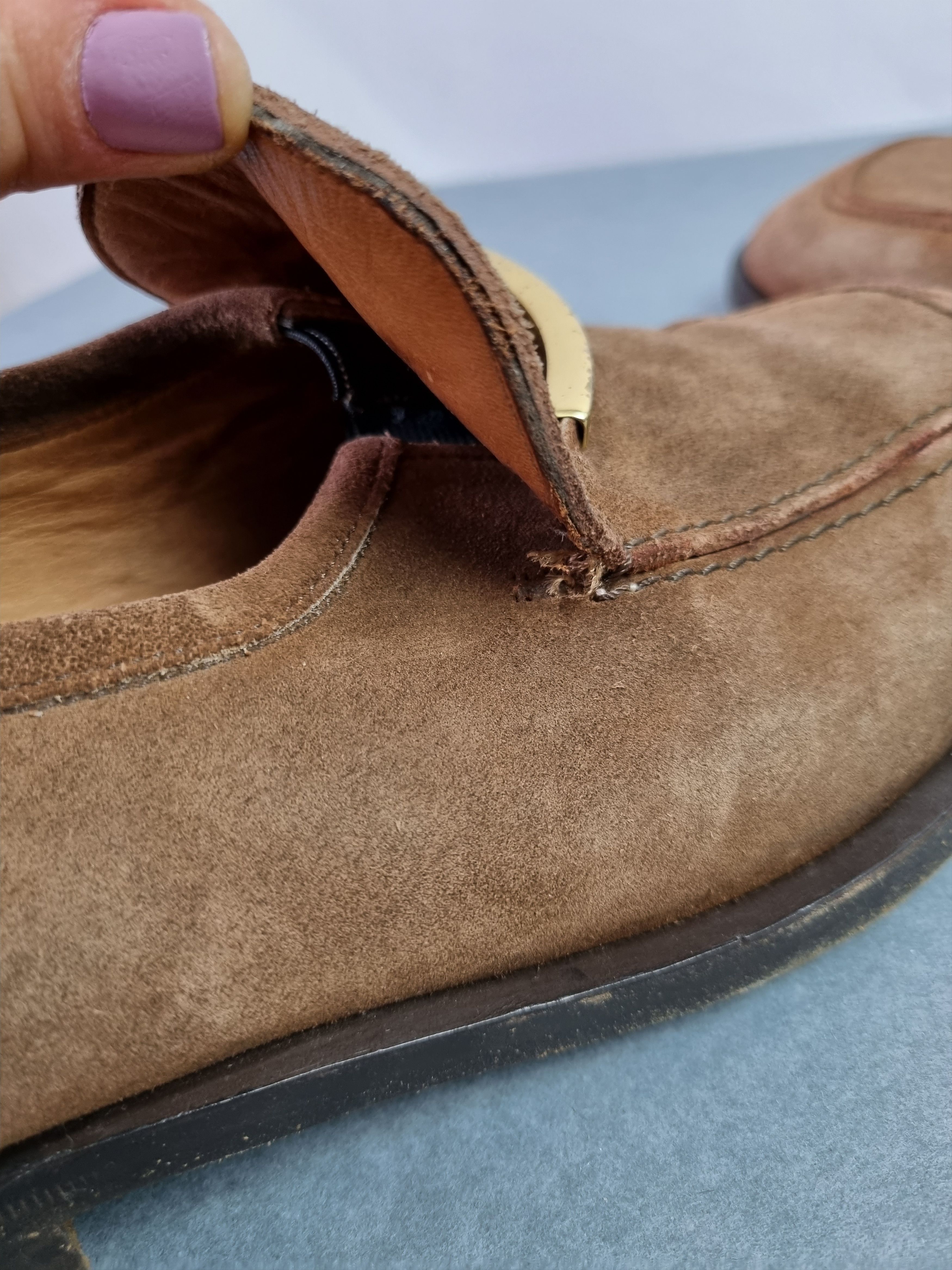 Gucci 90s Gucci Suede Formal Shoes Horse Belt TOM FORD Era Size US 10 / EU 43 - 21 Thumbnail