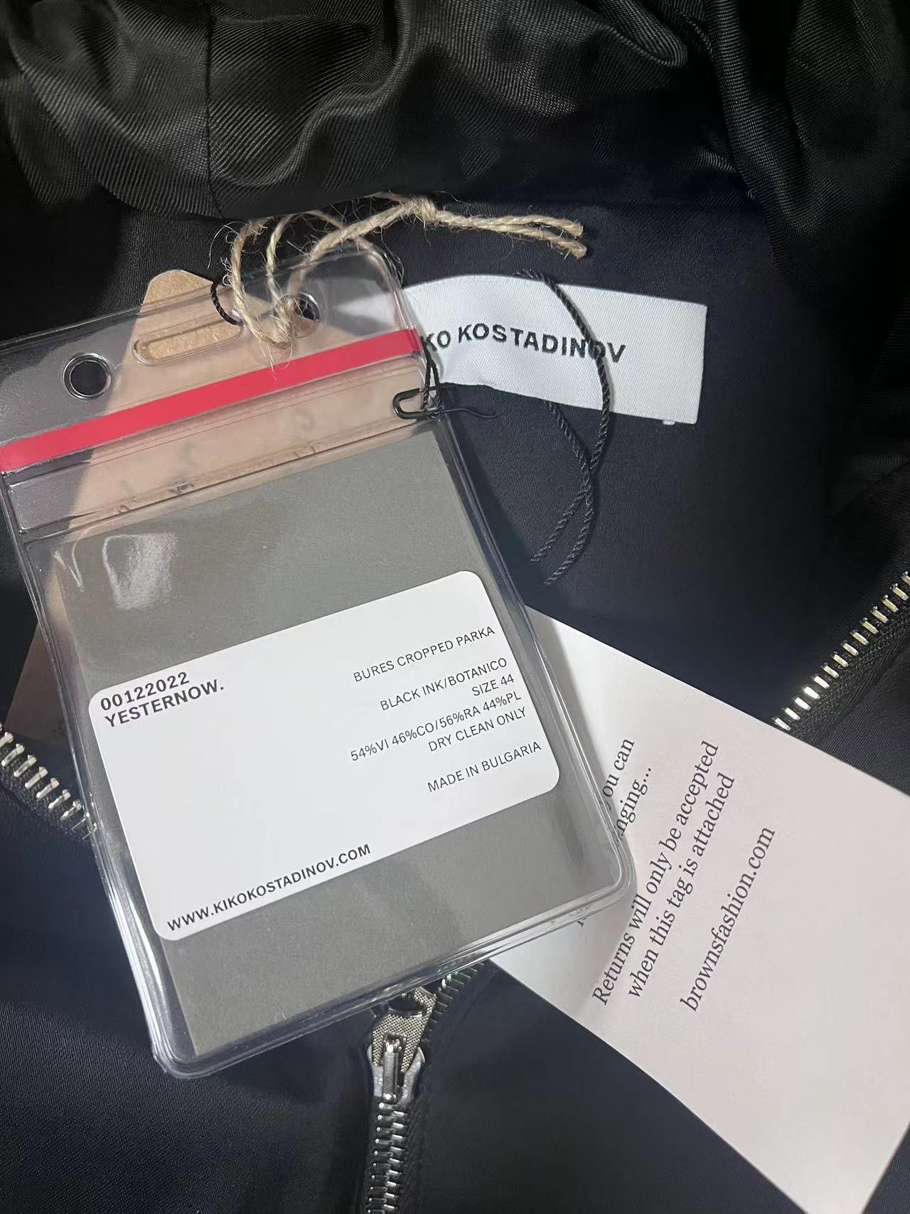 Kiko Kostadinov kiko kostadinov bures cropped parka Size US S / EU 44-46 / 1 - 5 Thumbnail