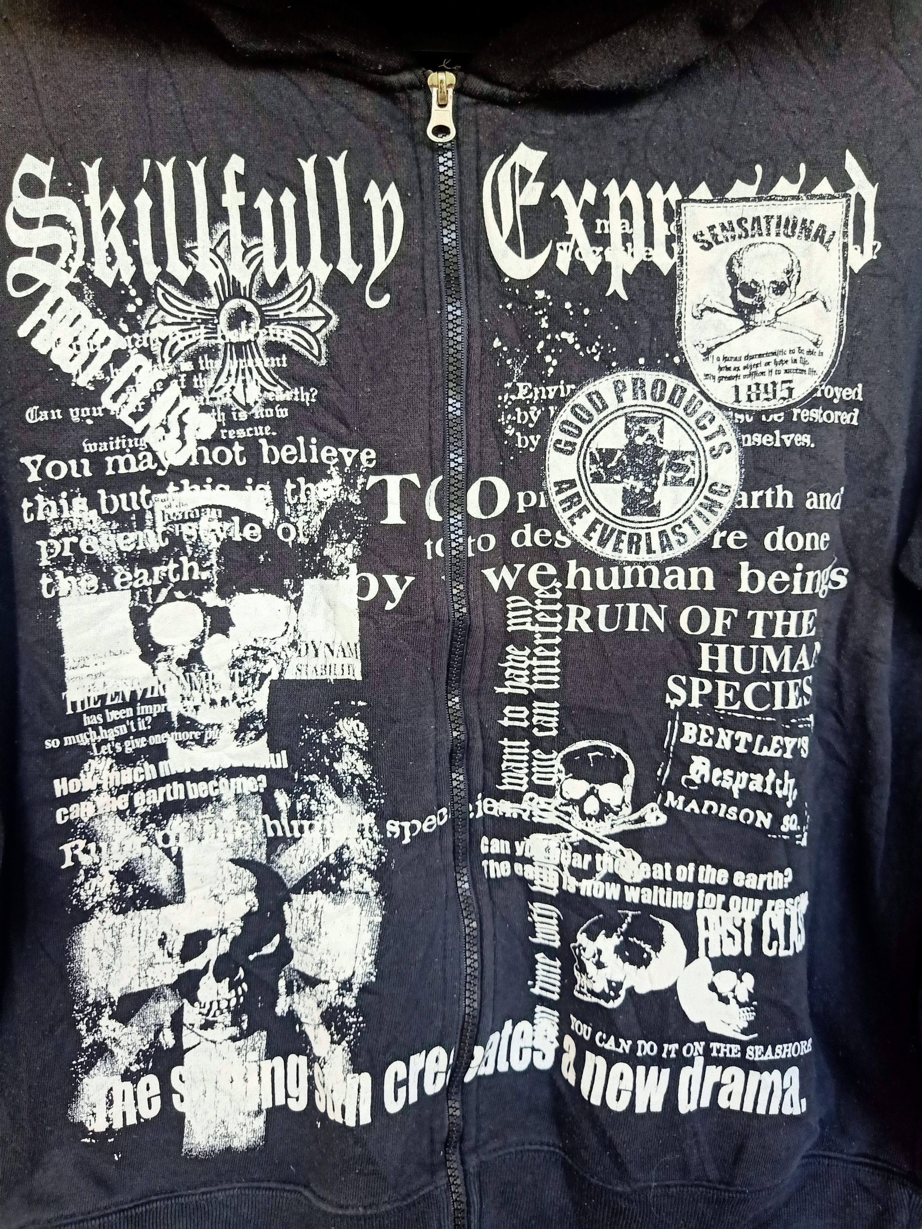 Japanese Brand Punk Hoodies Size US M / EU 48-50 / 2 - 2 Thumbnail