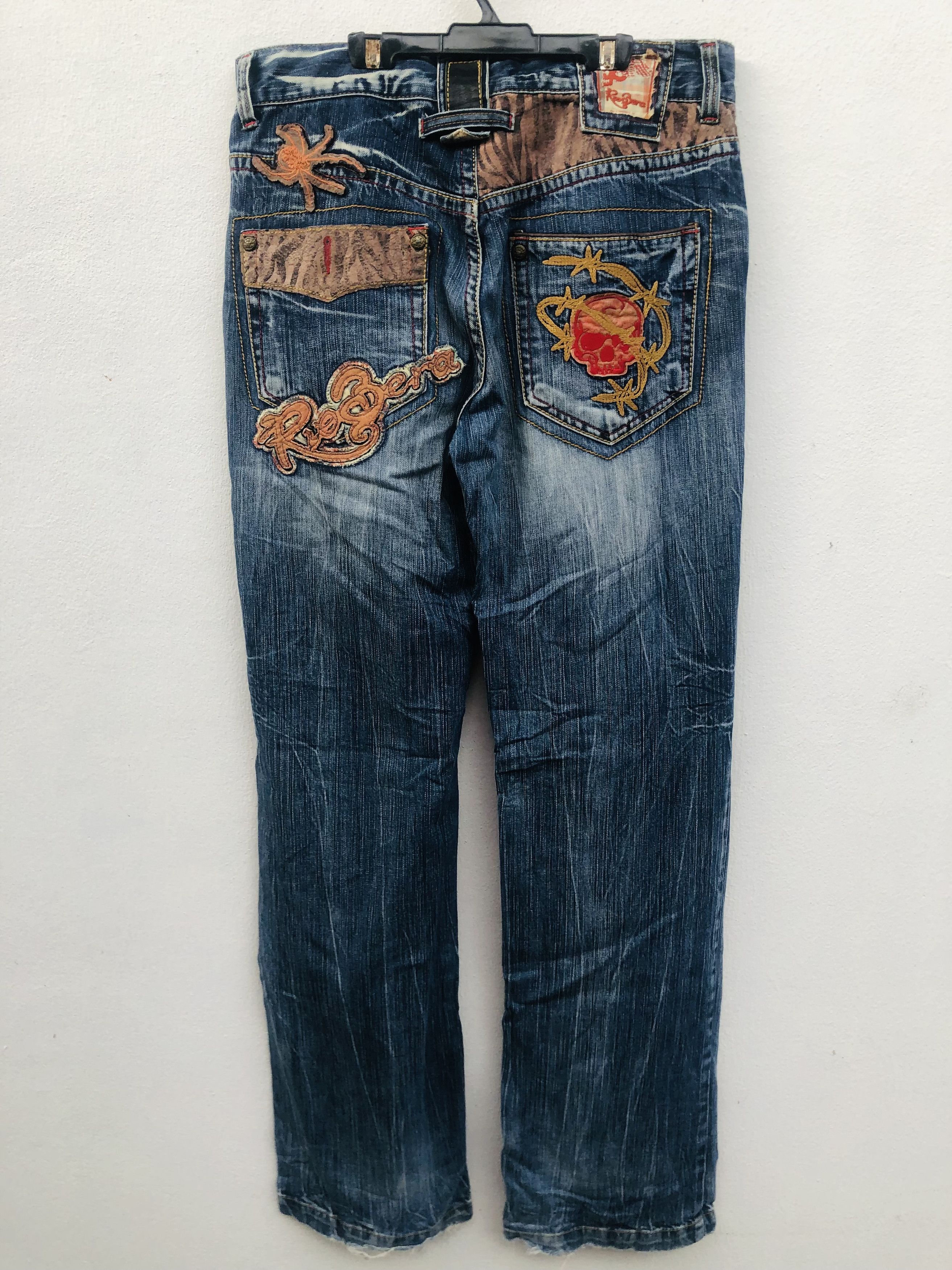 image of Vintage Rio Bera Japanese Designer Fashion Style in Dark Blue, Men's (Size 33)