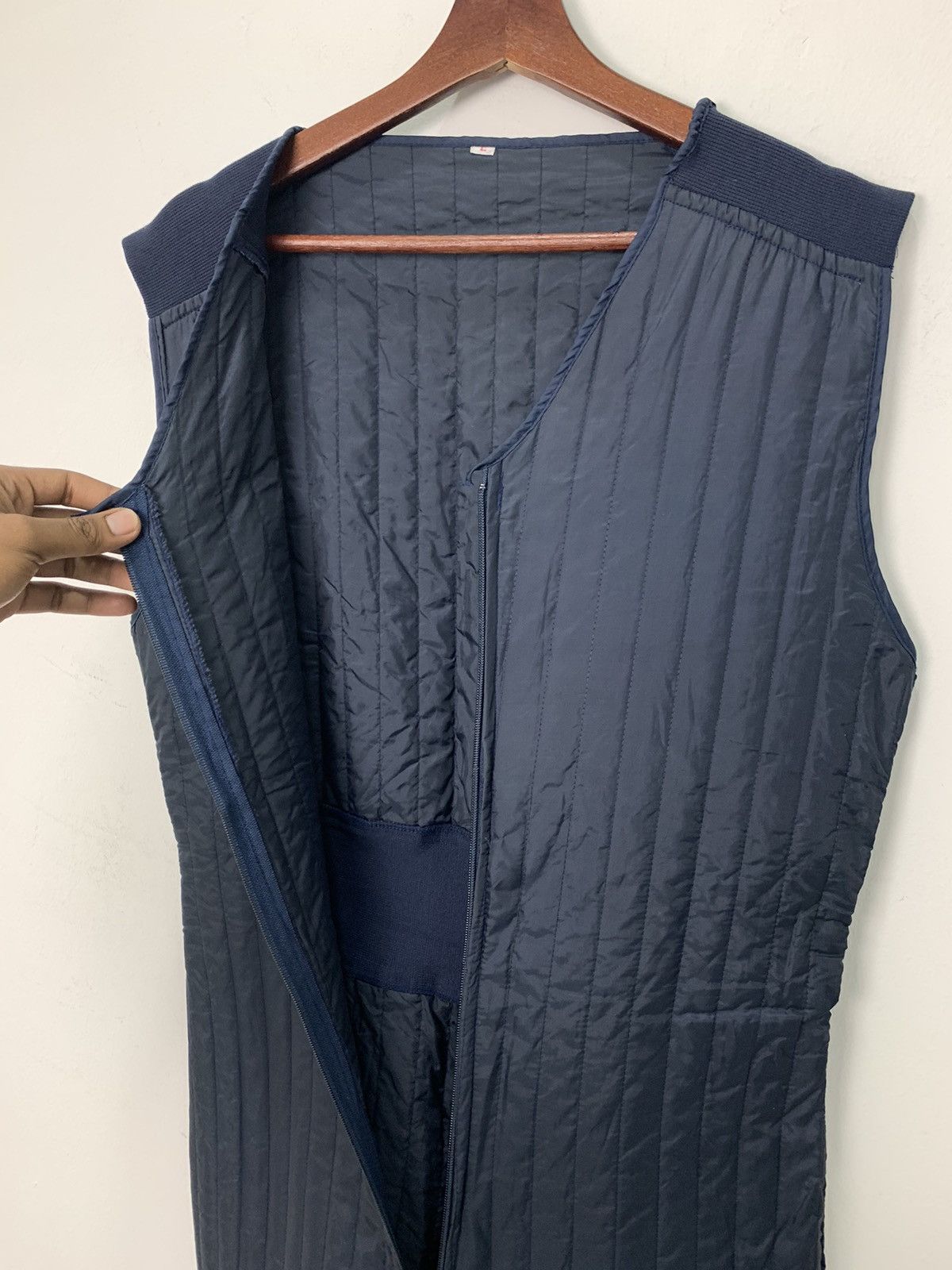 Live Mechanics Quilt Liner Zipper Sleeveless Racing Mechanic Jog Coverall Size US 35 - 8 Thumbnail
