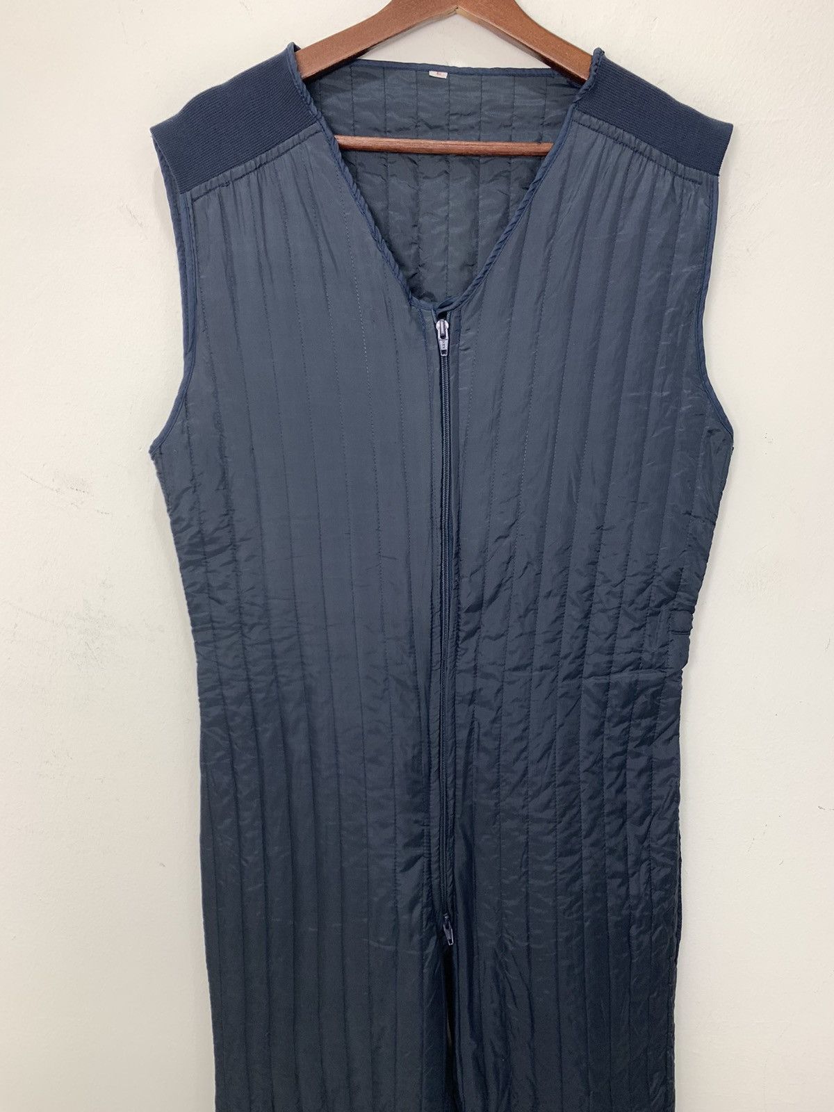 Live Mechanics Quilt Liner Zipper Sleeveless Racing Mechanic Jog Coverall Size US 35 - 3 Thumbnail