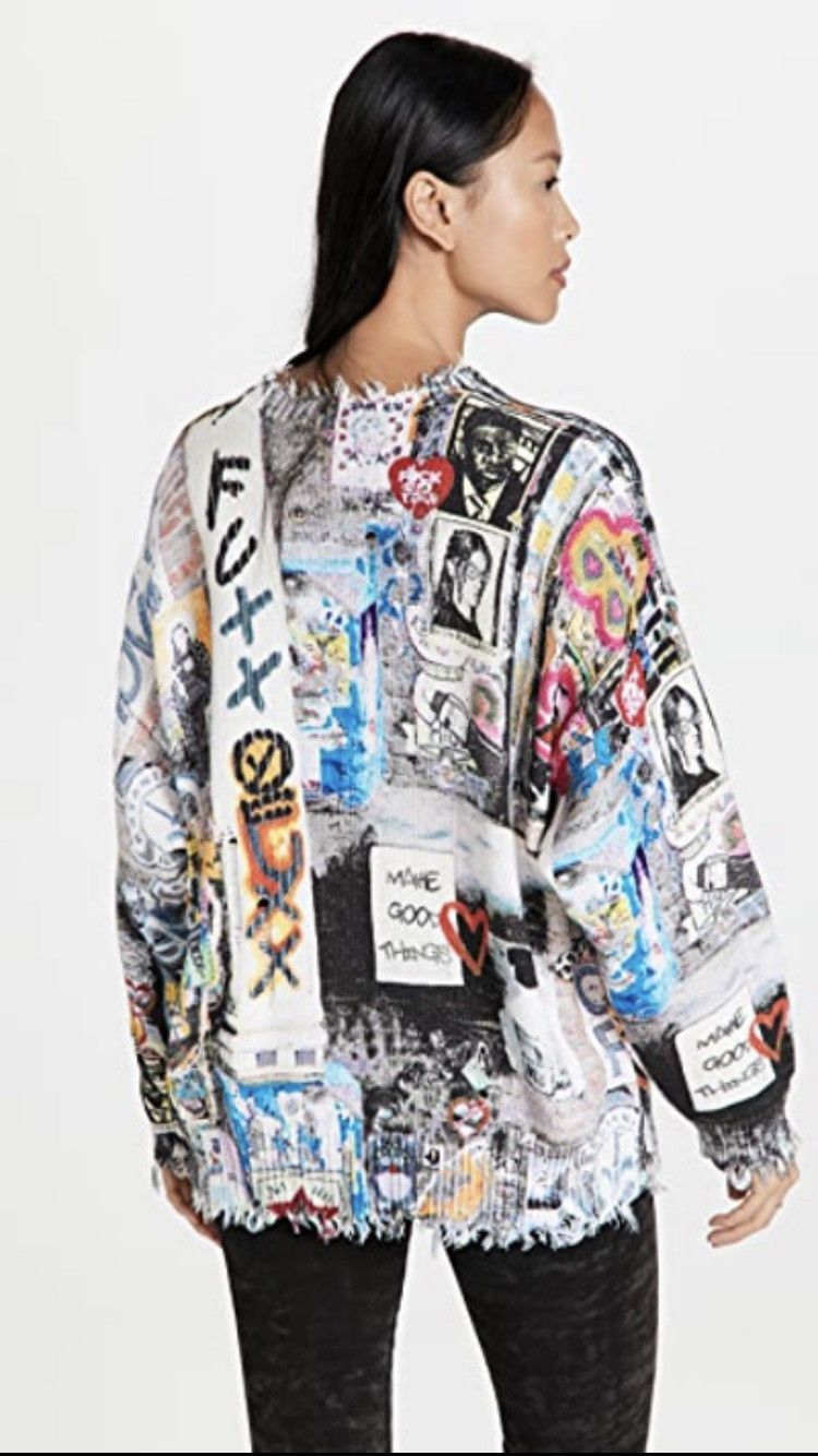 R13 Graffiti sweater. Small Size US S / EU 44-46 / 1 - 4 Thumbnail