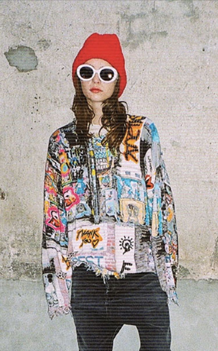 R13 Graffiti sweater. Small Size US S / EU 44-46 / 1 - 1 Thumbnail