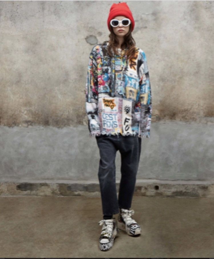 R13 Graffiti sweater. Small Size US S / EU 44-46 / 1 - 3 Thumbnail