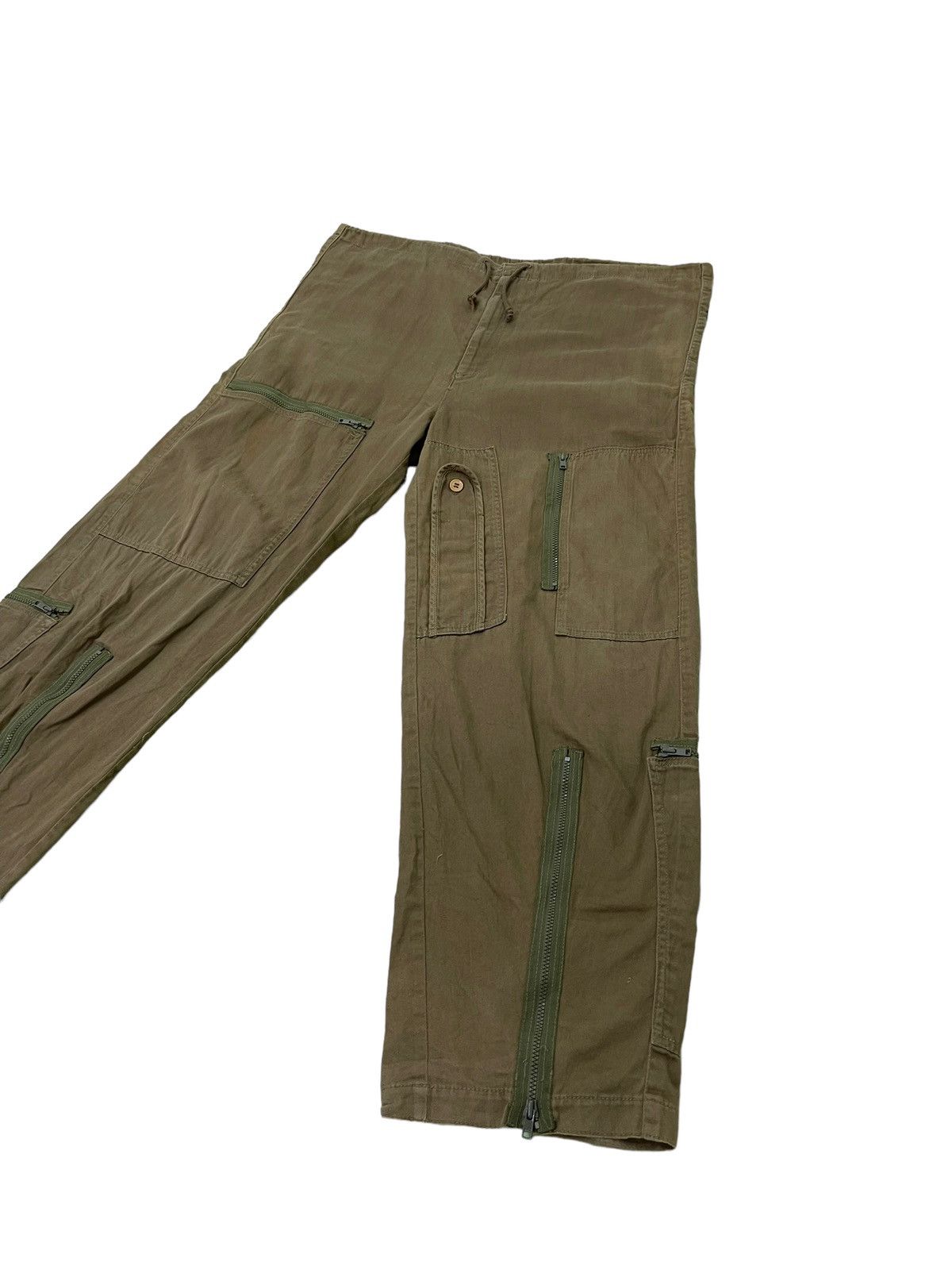 Japanese Brand Parachute Wide Pant Khaterine Hamnett Herringbones 14🟦 Size US 36 / EU 52 - 3 Thumbnail