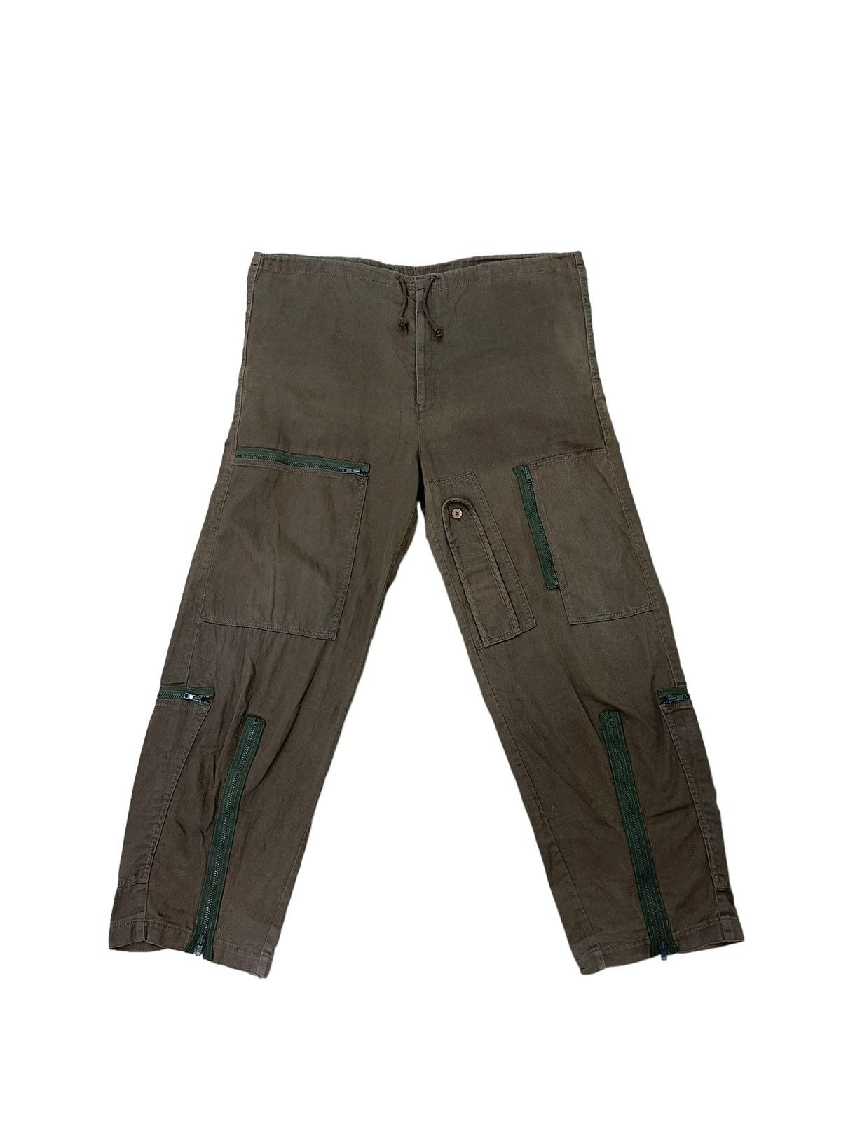 Japanese Brand Parachute Wide Pant Khaterine Hamnett Herringbones 14🟦 Size US 36 / EU 52 - 2 Thumbnail