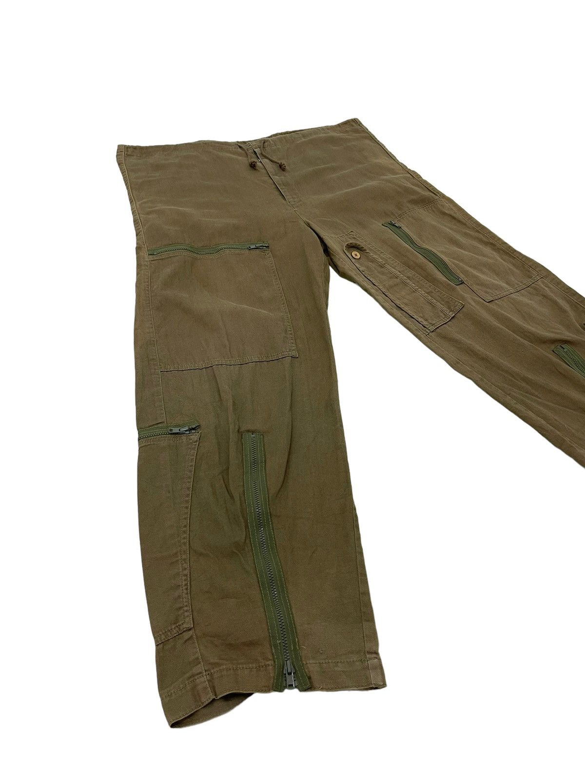 Japanese Brand Parachute Wide Pant Khaterine Hamnett Herringbones 14🟦 Size US 36 / EU 52 - 1 Thumbnail