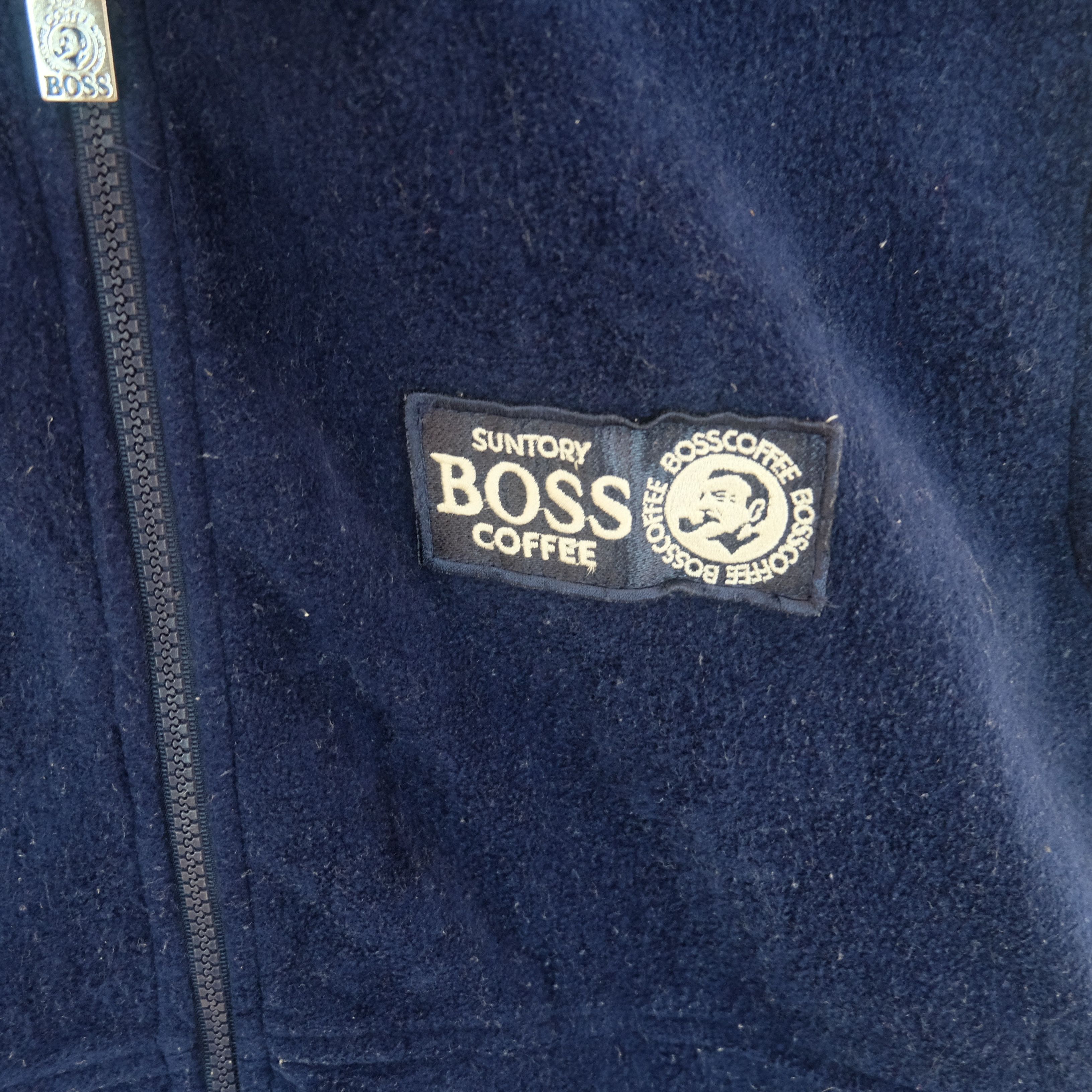 Japanese Brand Vintage SUNTORY BOSS COFFEE Fleece Vest Size US L / EU 52-54 / 3 - 6 Thumbnail