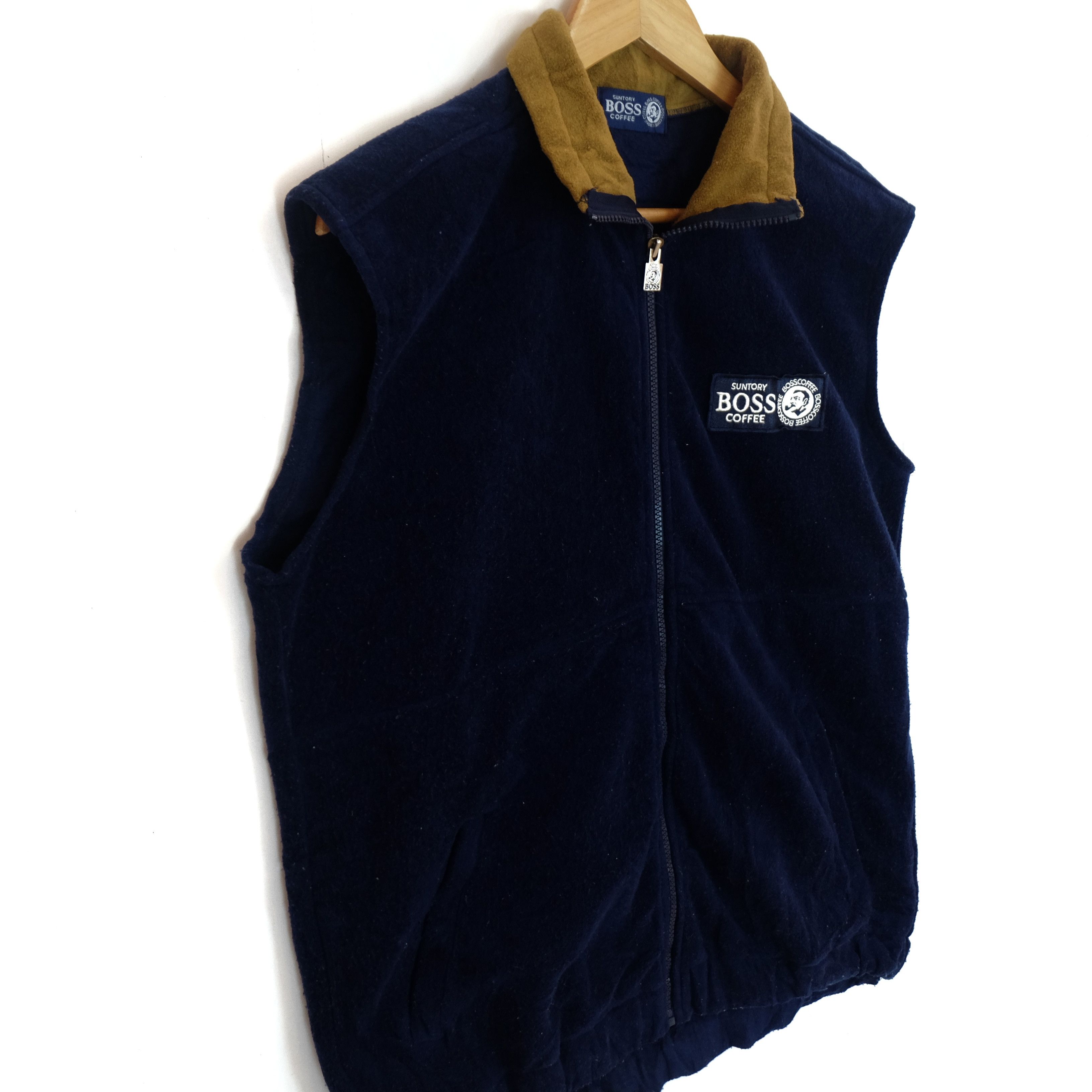 Japanese Brand Vintage SUNTORY BOSS COFFEE Fleece Vest Size US L / EU 52-54 / 3 - 5 Thumbnail