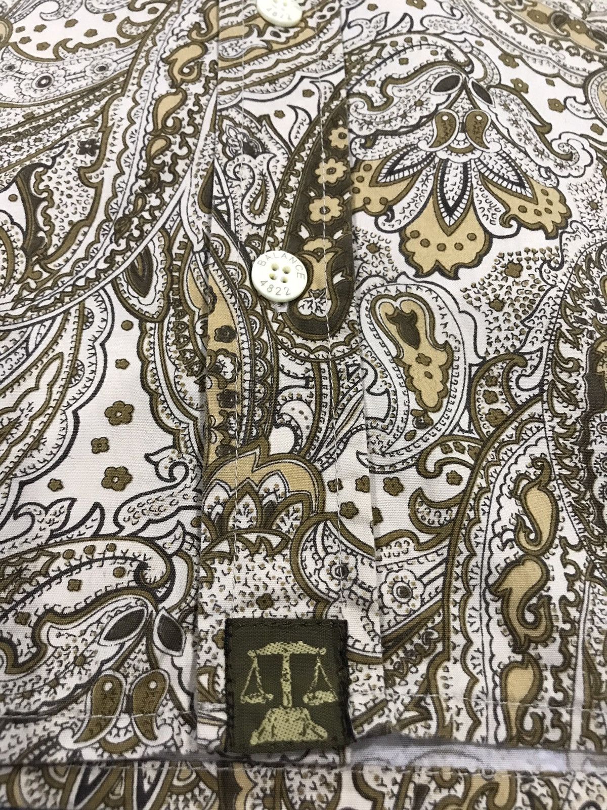 Japanese Brand Balance Street Wear Japan Paisley Shirt Size US XL / EU 56 / 4 - 4 Thumbnail