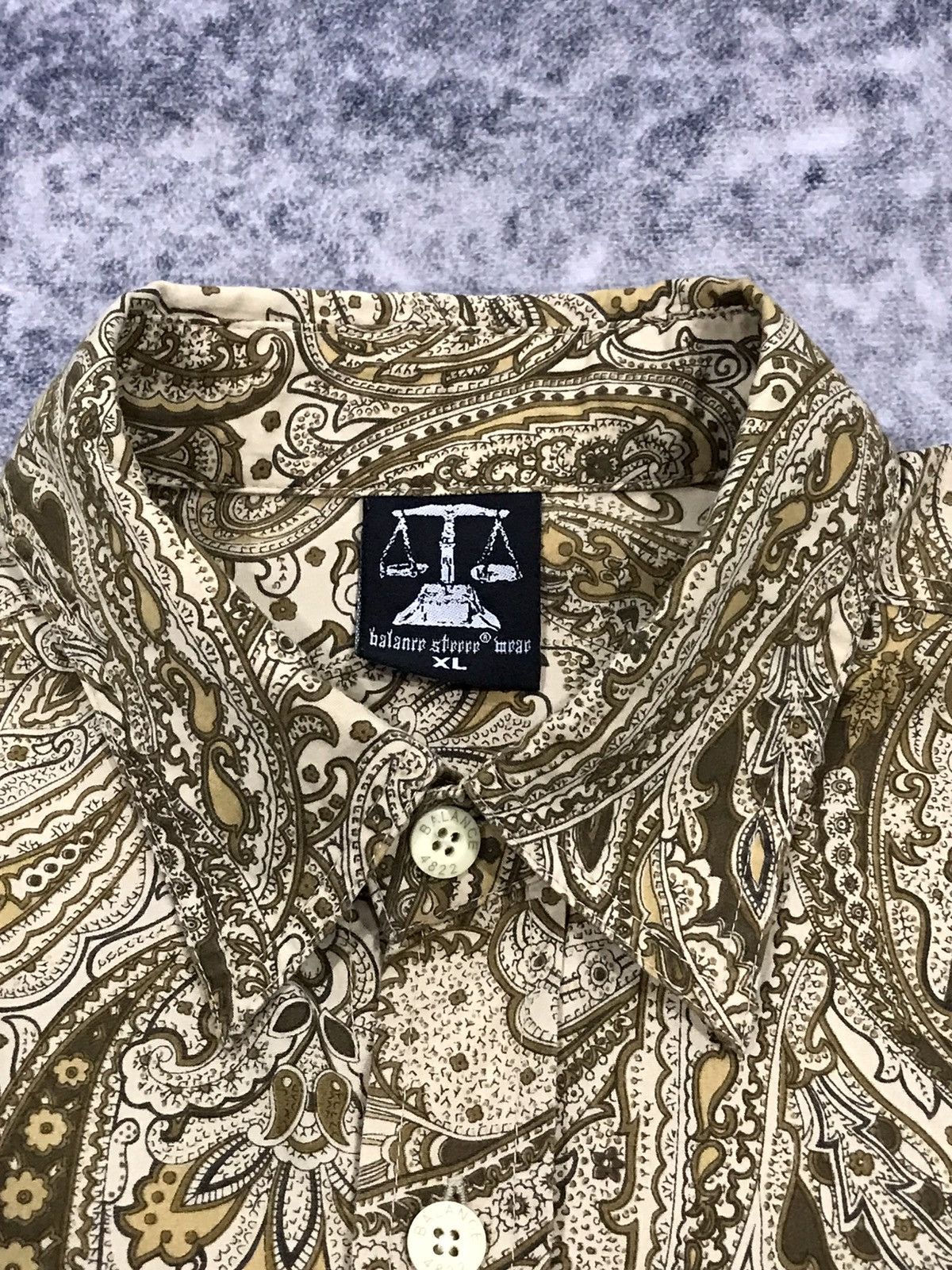 Japanese Brand Balance Street Wear Japan Paisley Shirt Size US XL / EU 56 / 4 - 7 Thumbnail