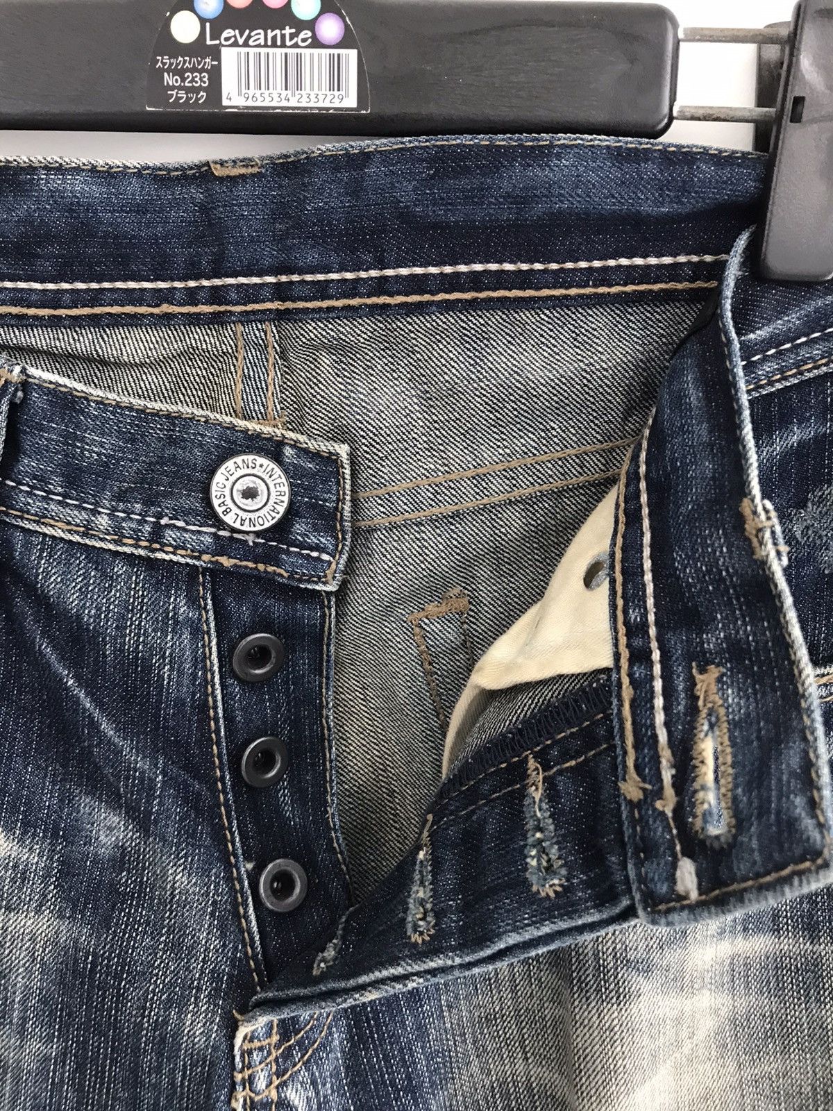 Japanese Brand Difference Rupert Japan Destroyed Slim Denim Jeans Size US 28 / EU 44 - 7 Thumbnail