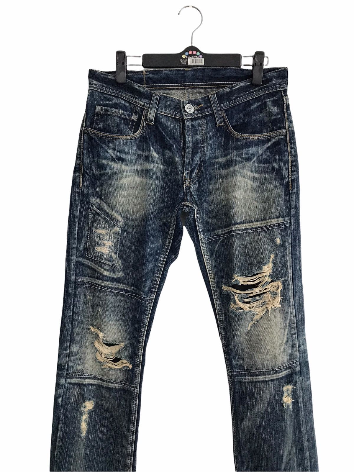 Japanese Brand Difference Rupert Japan Destroyed Slim Denim Jeans Size US 28 / EU 44 - 2 Thumbnail