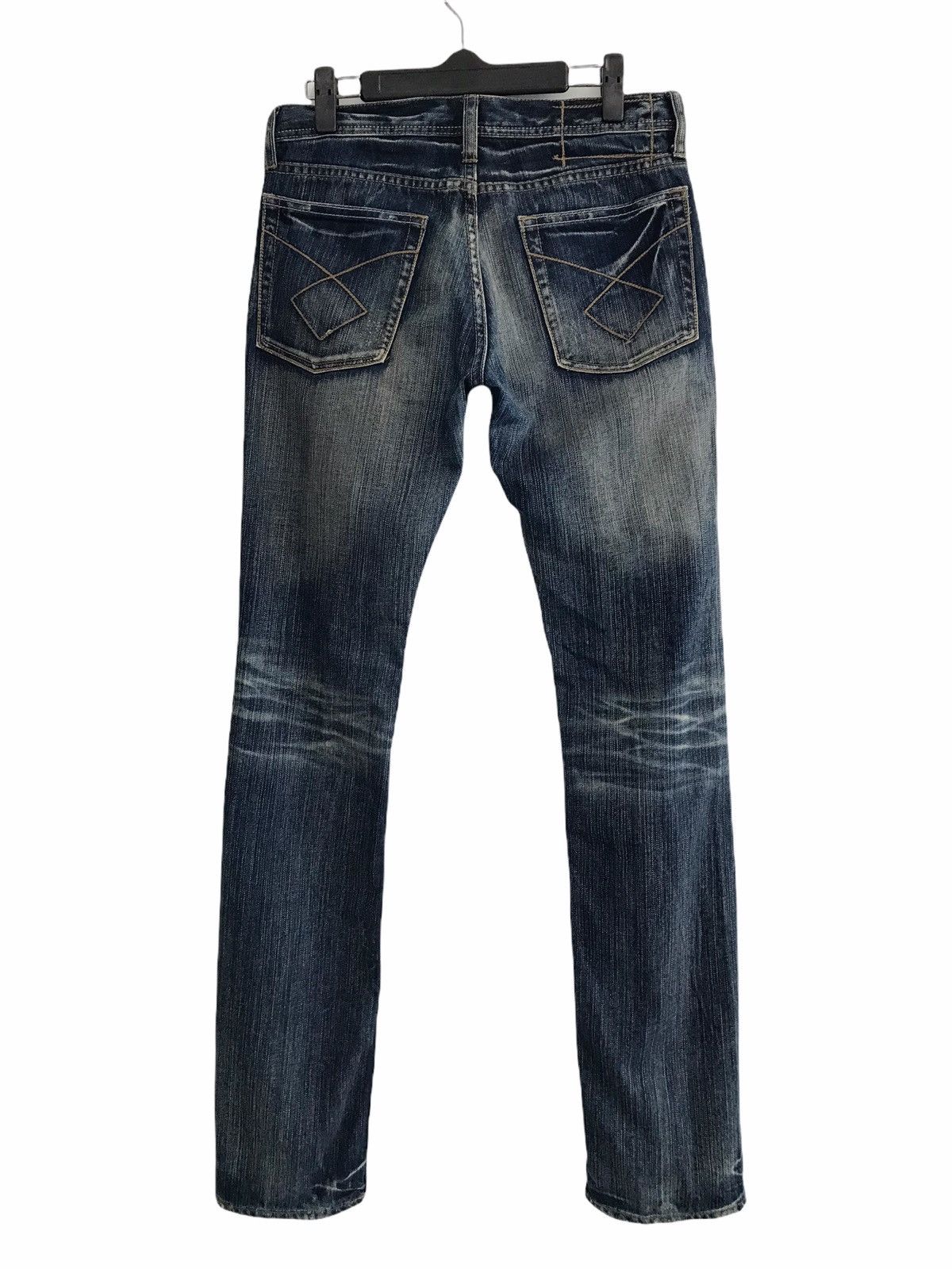 Japanese Brand Difference Rupert Japan Destroyed Slim Denim Jeans Size US 28 / EU 44 - 3 Thumbnail