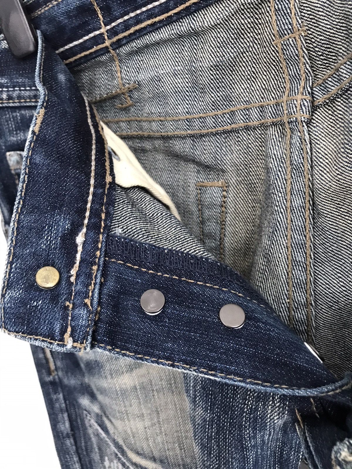 Japanese Brand Difference Rupert Japan Destroyed Slim Denim Jeans Size US 28 / EU 44 - 8 Thumbnail