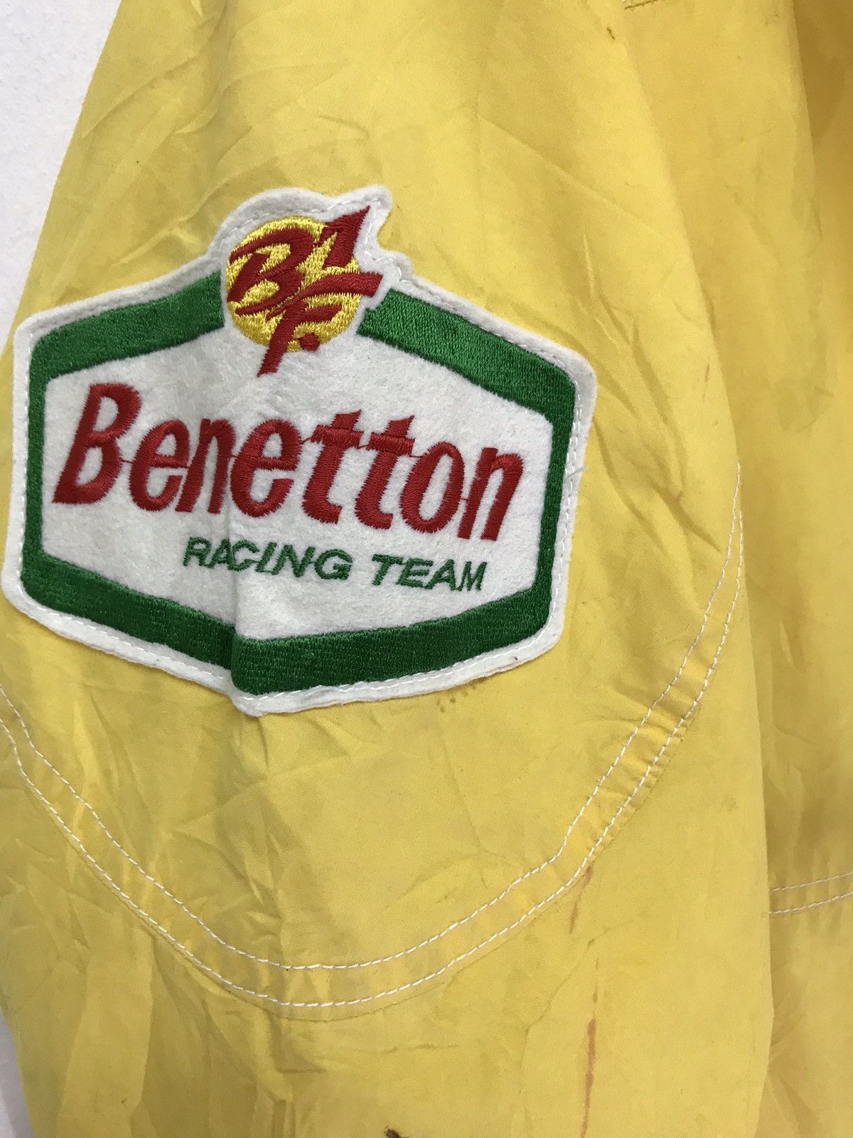 Benetton Rare Vtg Benetton Racing Team Bomber Hoodie Size US M / EU 48-50 / 2 - 4 Thumbnail