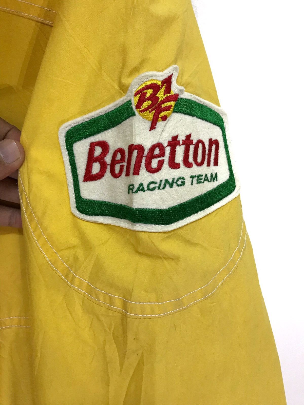 Benetton Rare Vtg Benetton Racing Team Bomber Hoodie Size US M / EU 48-50 / 2 - 6 Thumbnail