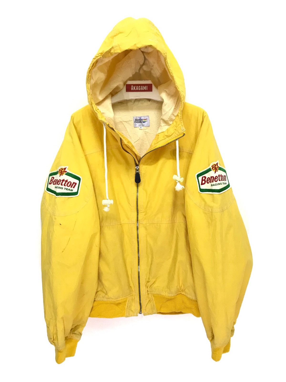 Benetton Rare Vtg Benetton Racing Team Bomber Hoodie Size US M / EU 48-50 / 2 - 2 Thumbnail