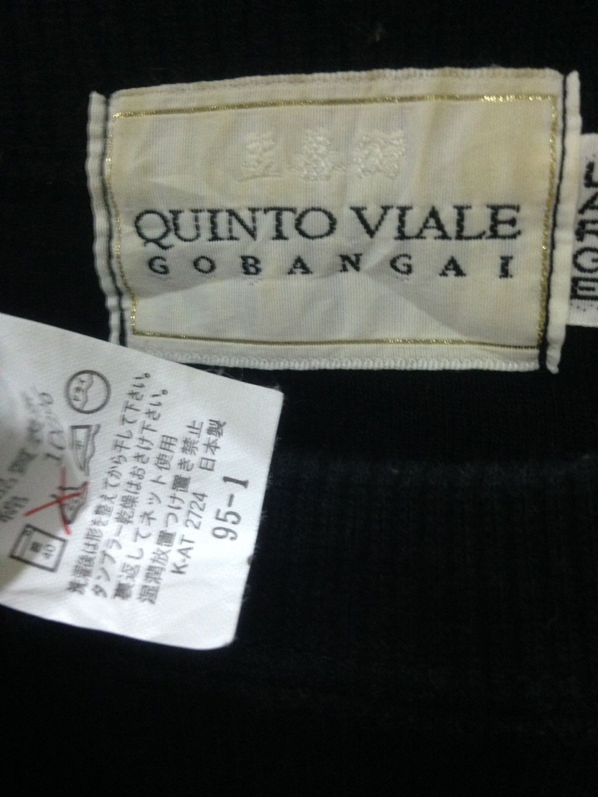 Vintage Quinto Viale Gobangai Embroidered Logo Spell Out Size US L / EU 52-54 / 3 - 3 Thumbnail