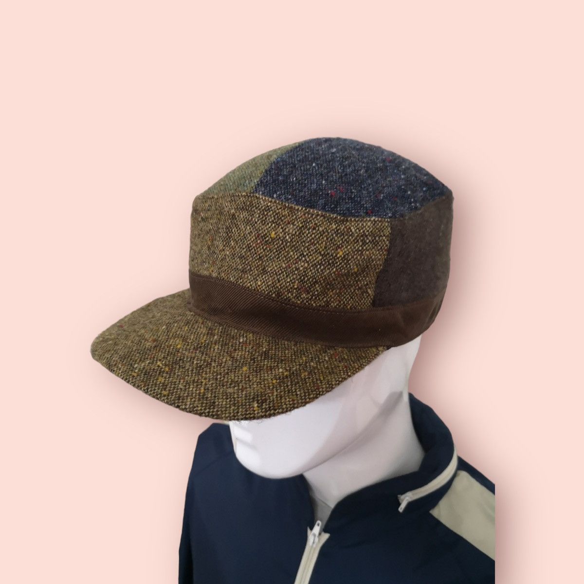 Japanese Brand × Magee VINTAGE TOP VALU X MAGEE OF DONEGAL WOOL TWEED PATROL HAT Size ONE SIZE - 2 Thumbnail
