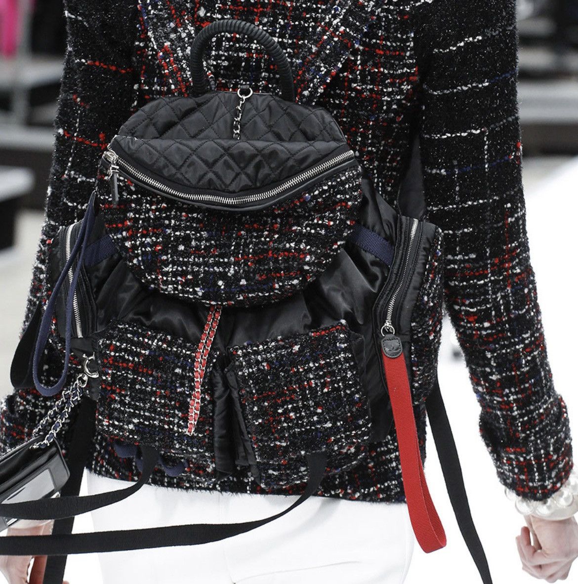 Chanel Chanel tweed backpack (Detachable ) + waist bag + card case Size ONE SIZE - 14 Thumbnail
