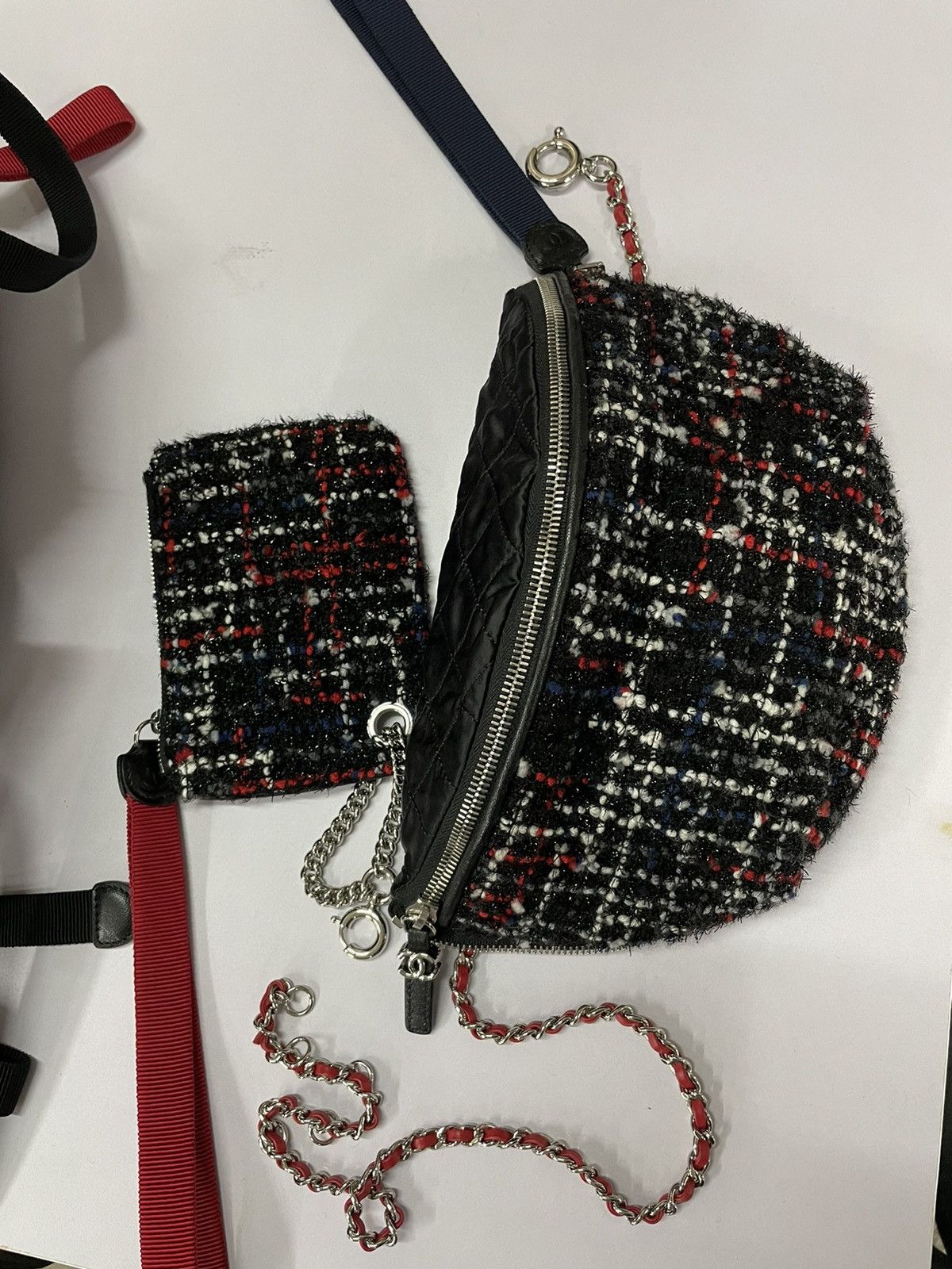 Chanel Chanel tweed backpack (Detachable ) + waist bag + card case Size ONE SIZE - 19 Thumbnail