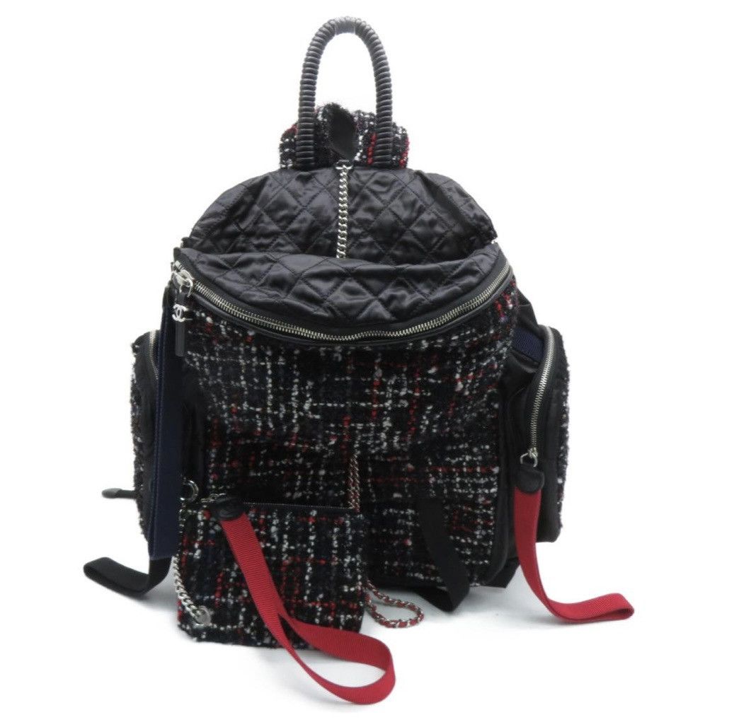 Chanel Chanel tweed backpack (Detachable ) + waist bag + card case Size ONE SIZE - 4 Thumbnail