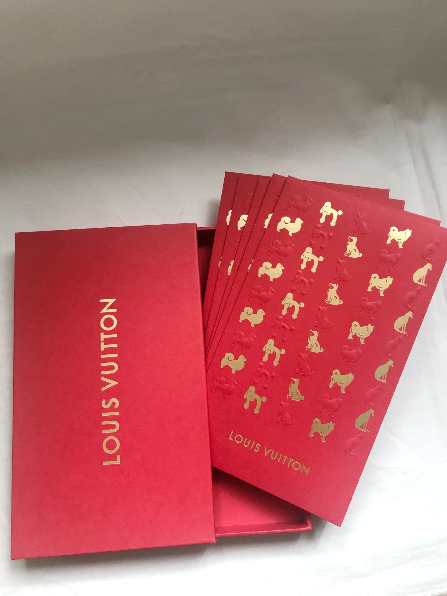 Authentic Louis Vuitton Chinese Lunar New Year DOG Red Envelope