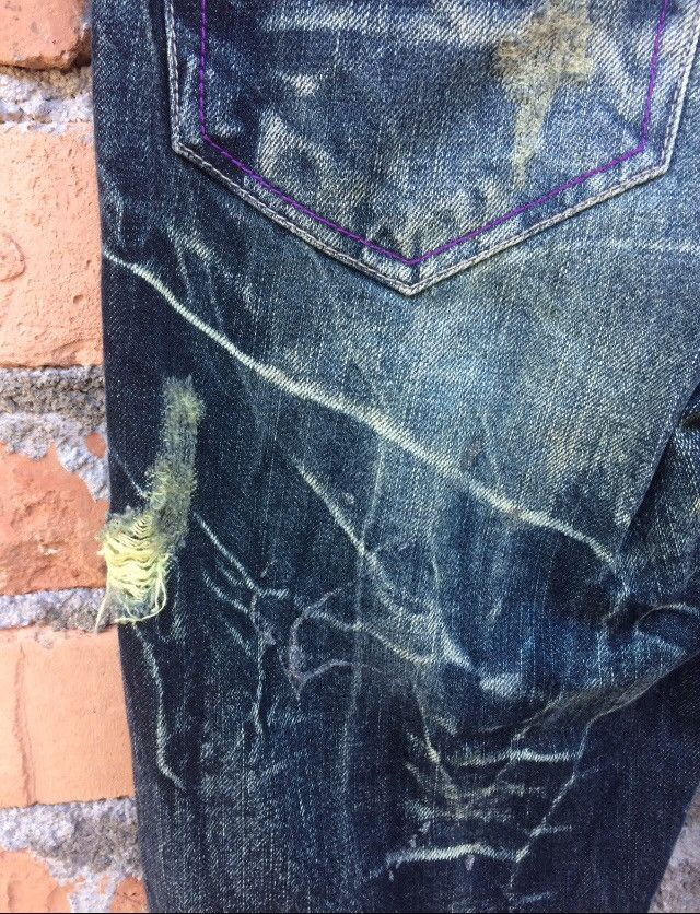 Japanese Brand Japanese Designer Nylaus Distressed Denim Pant Size US 34 / EU 50 - 11 Thumbnail