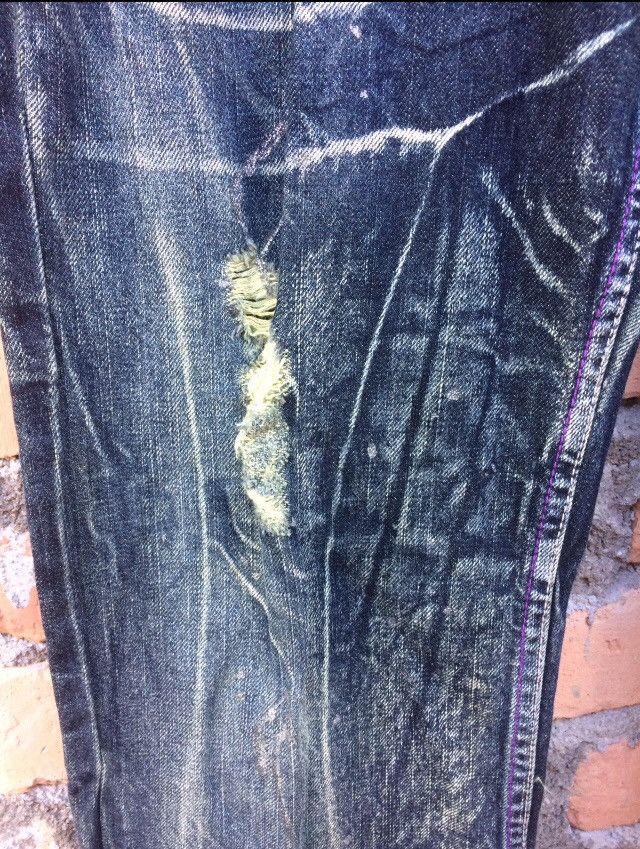 Japanese Brand Japanese Designer Nylaus Distressed Denim Pant Size US 34 / EU 50 - 5 Thumbnail