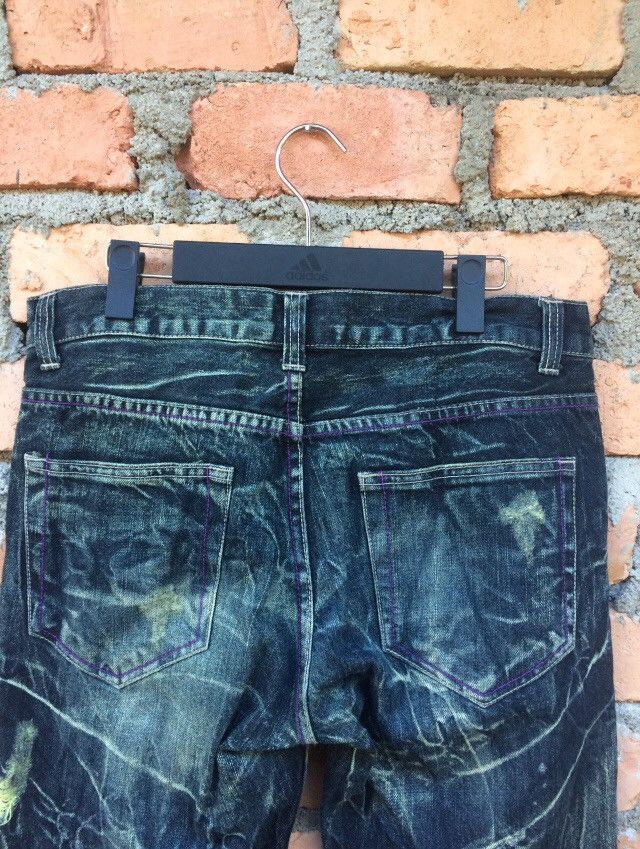 Japanese Brand Japanese Designer Nylaus Distressed Denim Pant Size US 34 / EU 50 - 10 Thumbnail