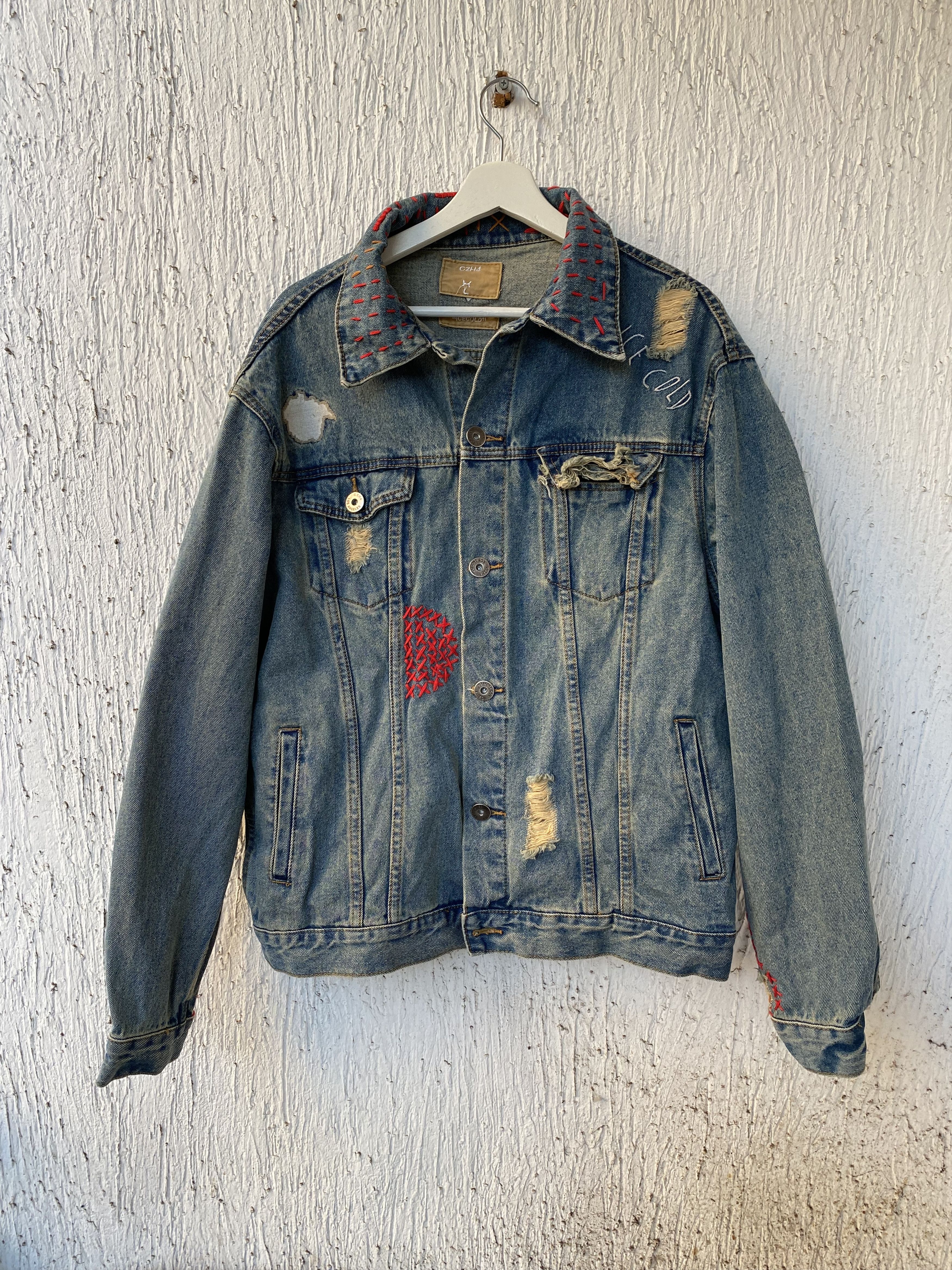 C2H4 destroyed patch jacket Size US M / EU 48-50 / 2 - 1 Thumbnail